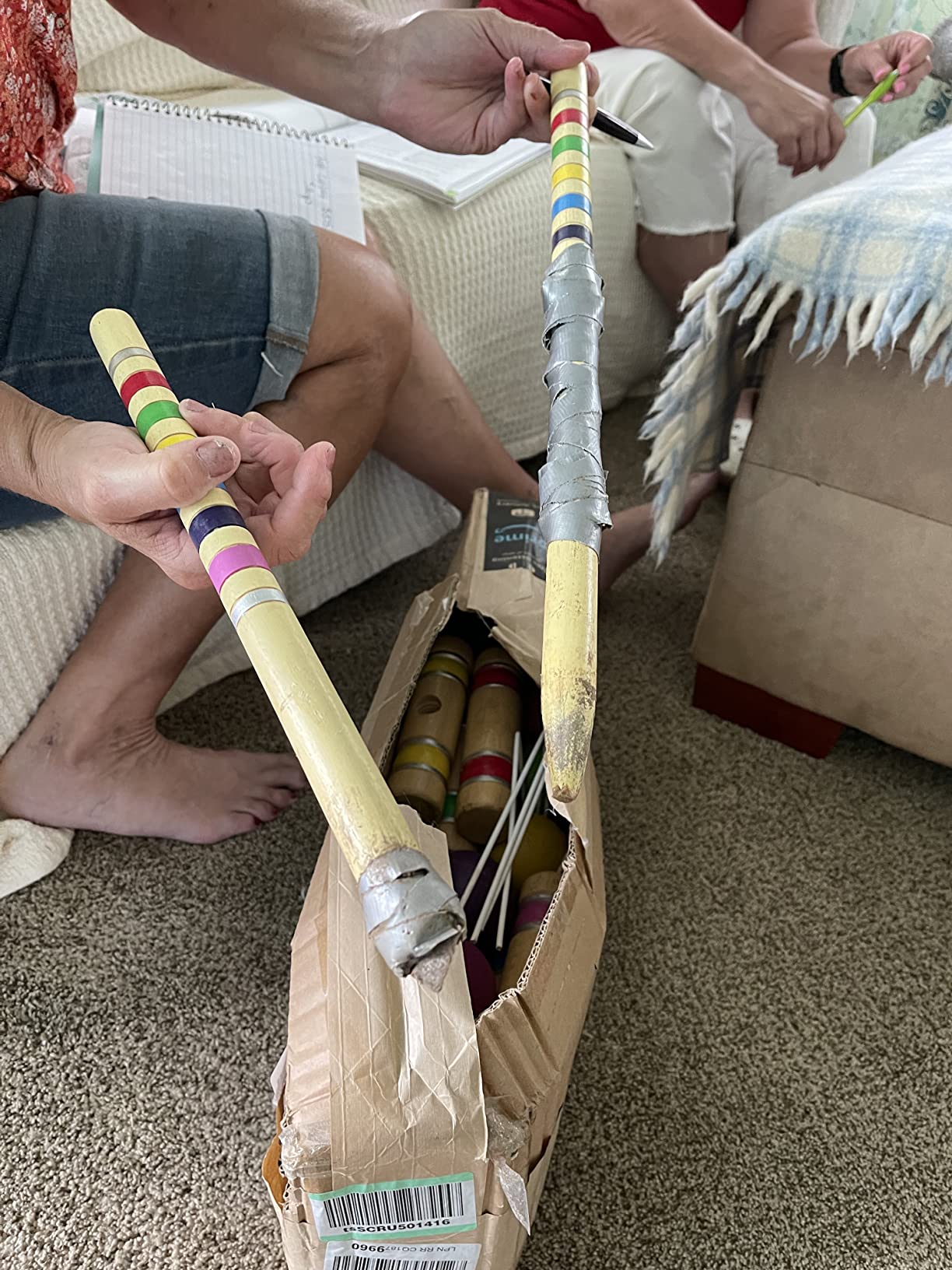 Pointyard 28 Six Player Croquet Set with Premium Wooden Mallets, Colored Ball, Wickets, Stakes, Perfect Outdoor Game, Yard Game, Party BBQ Game for Adults and Families customer photo 2