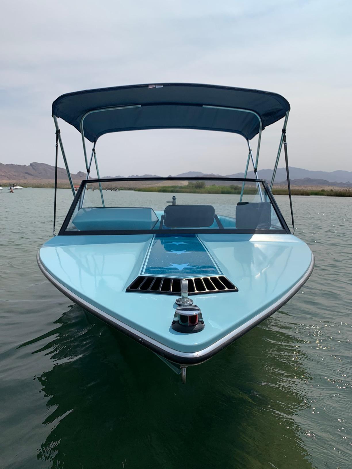 SereneLife Waterproof Boat Bimini Top Cover-67-72'W 3 Bow Bimini Top Canvas Sun Shade Boat Canopy 1' Double Wall Alu Frame Tube,2 Straps 2 Rear Support Poles,Storage Boot-SLBT3NAV672(Navy Blue) customer photo 1