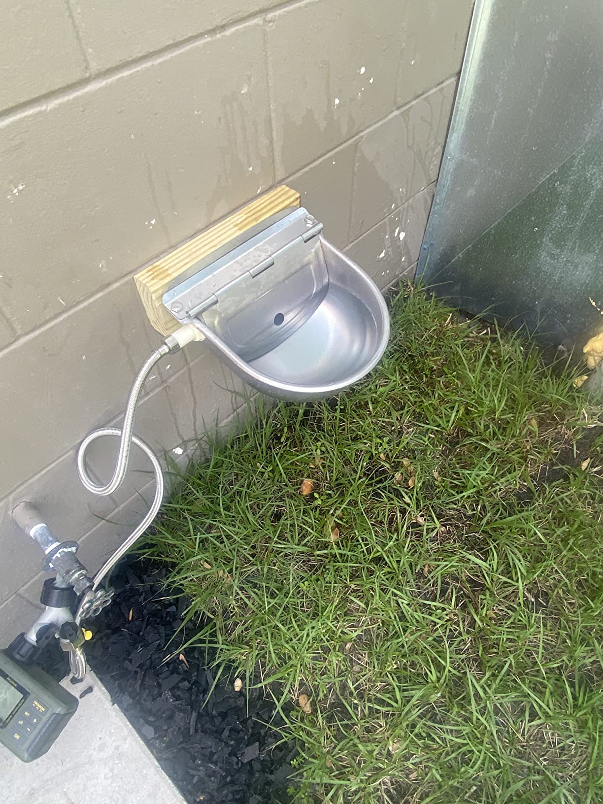 304 Stainless Steel Automatic Livestock Waterer with Float Valve and 39 inch Water Hose, Automatic Animal Water Bowl for Dogs, Horse, Calf, Chicken, Goat customer photo 2