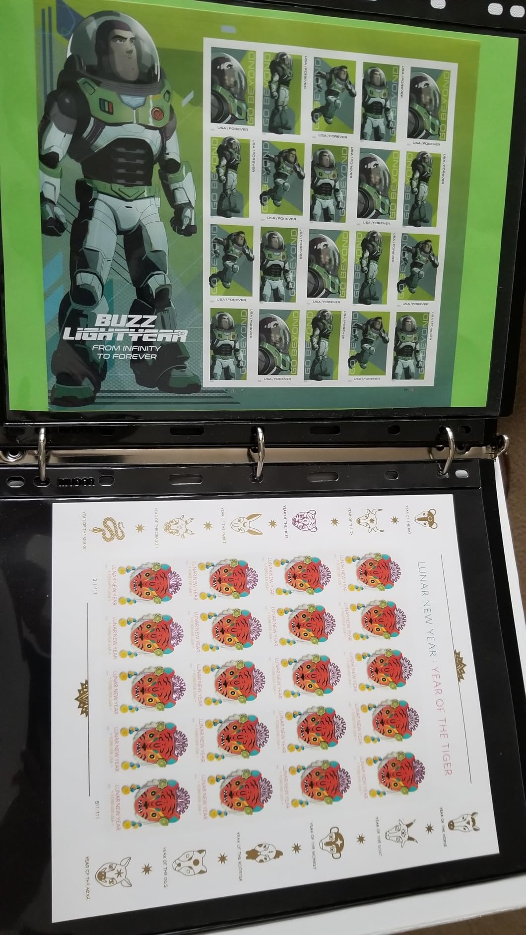 MUDOR Vario Stamp Pages for Stamp Album Binder, 10 Sheet (20 Page) 1 Row Pages for Stamp Collectors, Professional Pack (1 Row) customer photo 1