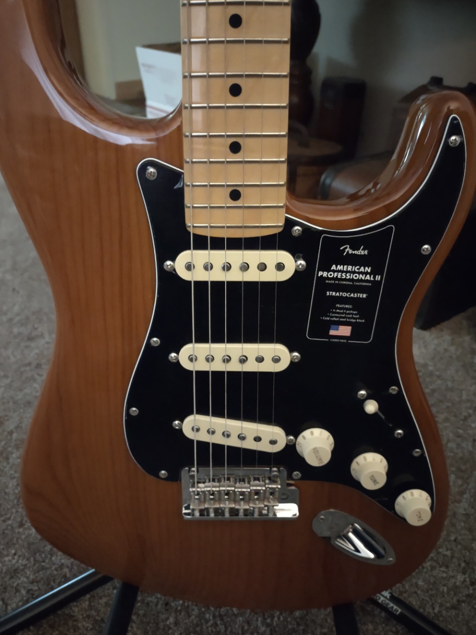 Fender American Professional II Stratocaster - Roasted Pine with Maple Fingerboard Natural customer photo 1