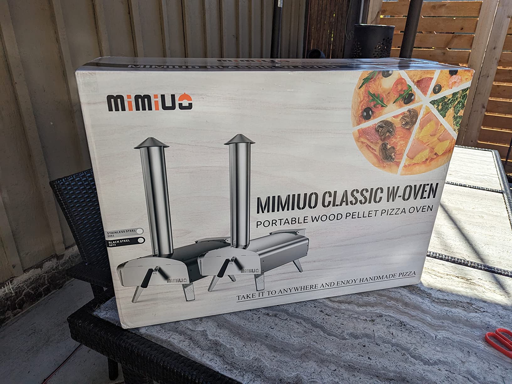Mimiuo Outdoor Pizza Oven Wood Pellet 12