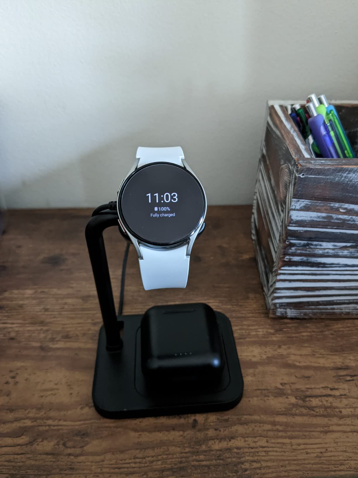 Universal Adjustable Smartwatch Charging Dock with Telescopic Stand, Compatible with Samsung Galaxy, Google Pixel, Huawei, Garmin, AMAZTIM, Fossil, Fitbit, Amazfit, Suunto customer photo 2