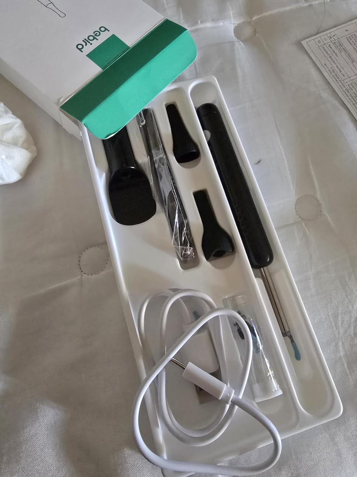 BEBIRD R1 Wax Removal Tool for Ear - Spade Ear Canal Cleaner with Camera 1080P Earscope, Wax Remove Ear Picker with Vari Replacement Tips, Camera with 6LED Light for Ear/Nose/Throat Examination, Black customer photo 1