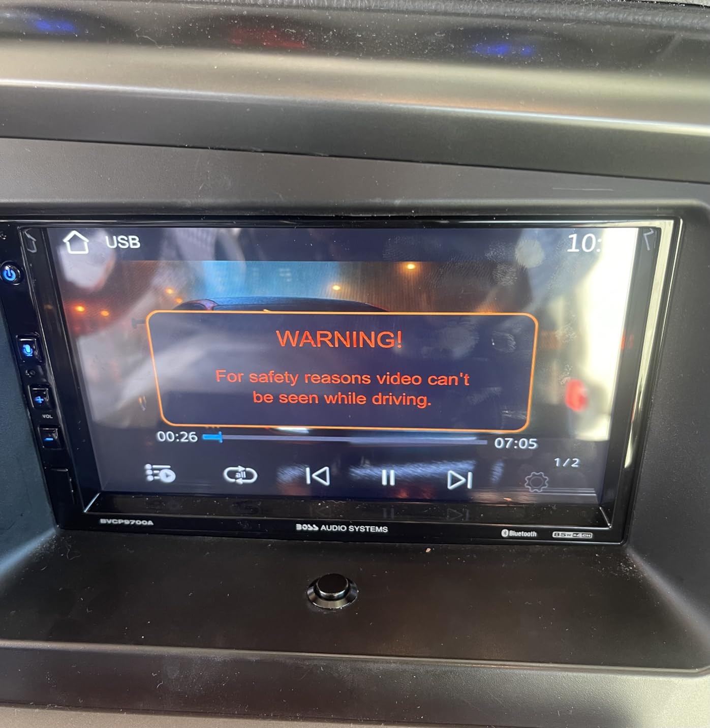 BOSS Audio Systems BVCP9700A Car Stereo - Apple CarPlay, Android Auto, Double Din, 7 Inch Touchscreen, Bluetooth, No CD DVD Player, AM/FM Radio Receiver customer photo 1