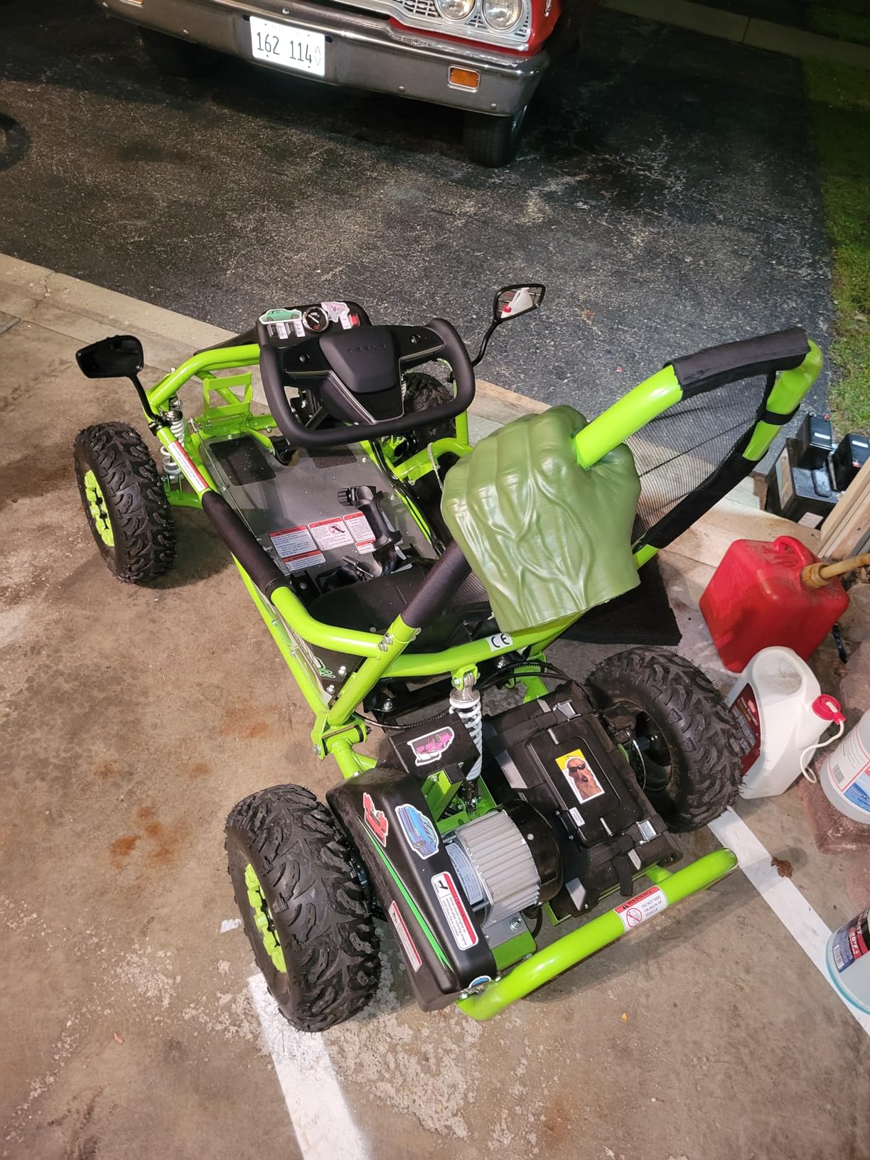 MotoTec Mud Monster Kids Electric 48v 1000w Go Kart Full Suspension customer photo 2