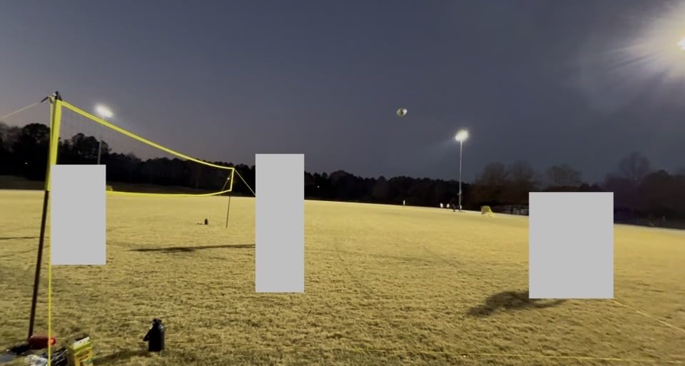 Outdoor Portable Volleyball Net System - Adjustable Height Poles with Soft Volleyball Ball, Pump, Hammer, Boundary Line, and Carry Bag for Backyard, Beach, Lawn customer photo 1