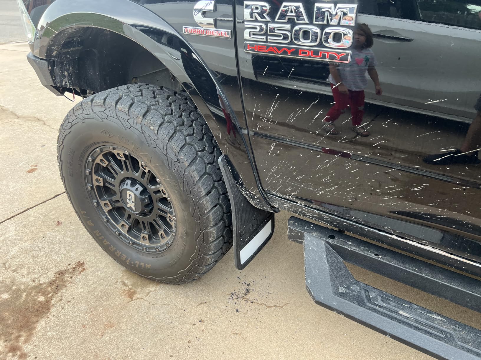 Cat Mud Flaps for Trucks - Heavy Duty Rubber Truck Accessories & Wheel Liner Mud Flaps for Pickup Trucks - Splash Guards for Front or Back Tires - Some Drilling Required customer photo 2