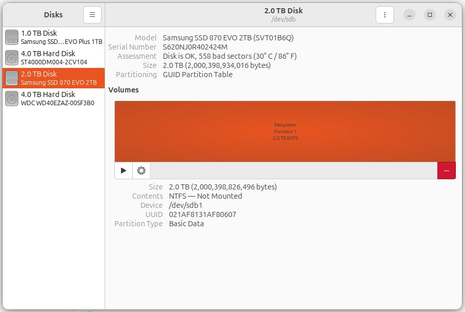 SAMSUNG 870 EVO 4TB 2.5 Inch SATA III Internal SSD (MZ-77E4T0B/AM) customer photo 1