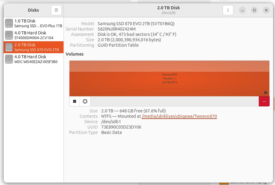 SAMSUNG 870 EVO 4TB 2.5 Inch SATA III Internal SSD (MZ-77E4T0B/AM) customer photo 2