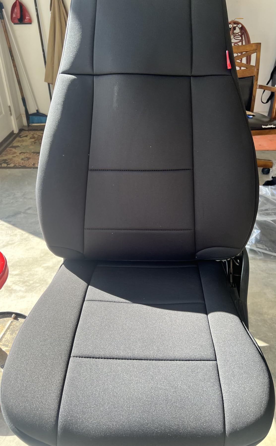 Diver Down Neoprene Seat Cover Set - Fits Jeep YJ 1987-1995 Wrangler - Front and Back Seat Set - Waterproof Custom Fit Seat Covers - Soft Padded Cushion Feel - Thermal Resistant - (Tan, 92-95) customer photo 2