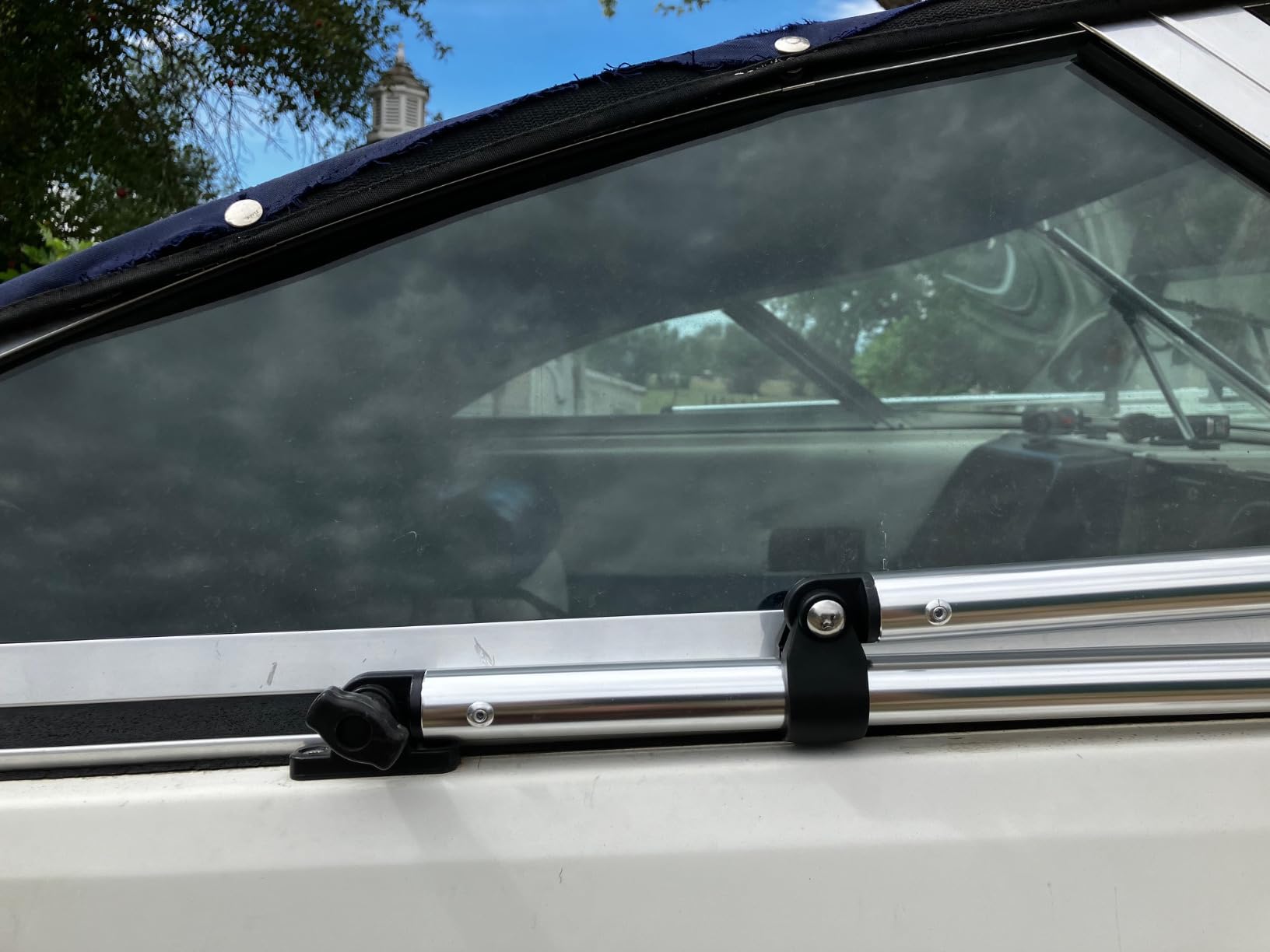 KING BIRD 3-4 Bow Bimini Boat Top Cover Sun Shade Boat Canopy Waterproof 1 Inch Stainless Aluminum Frame 46