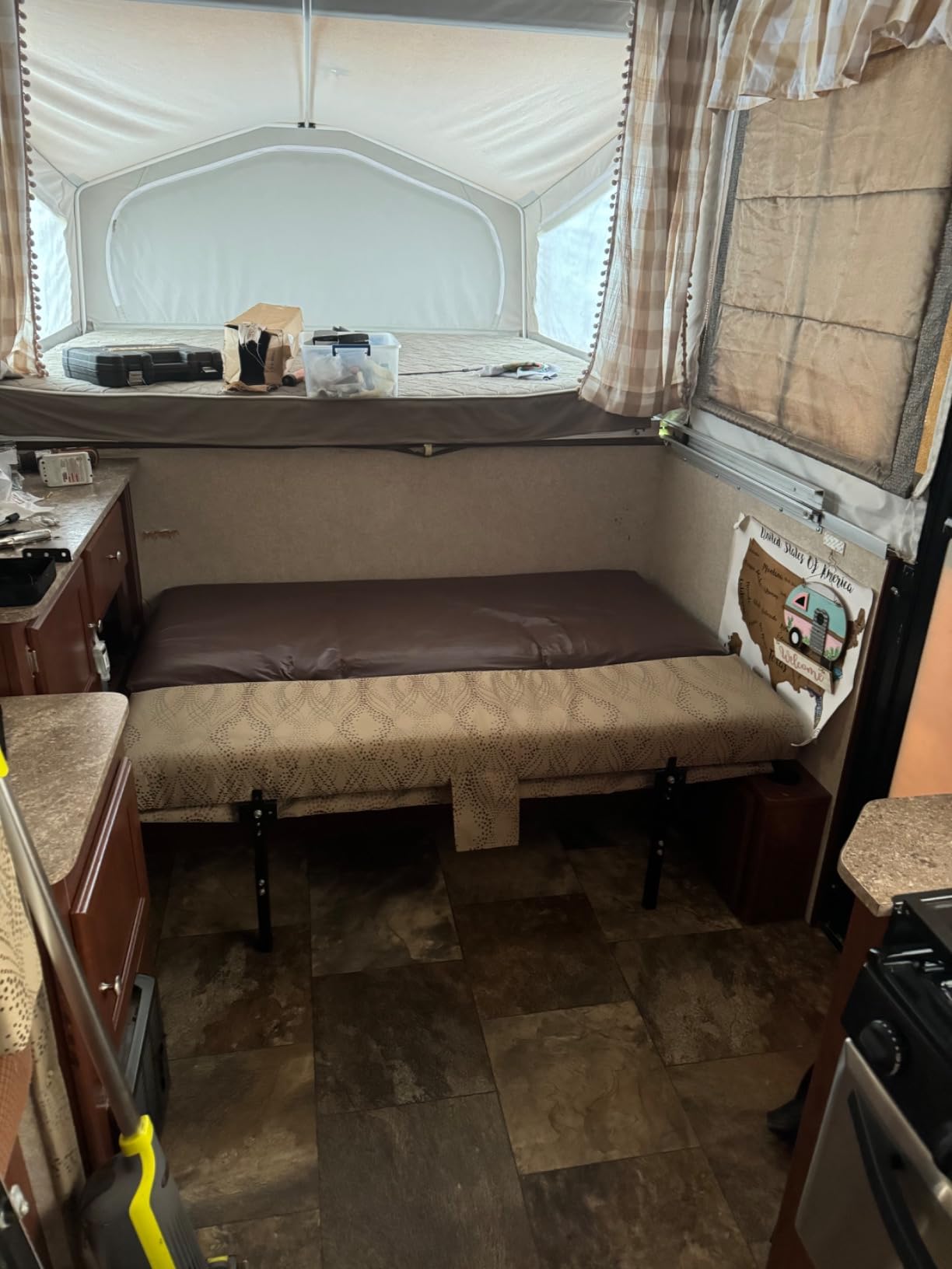 RecPro RV Rollover Sofa/Bed Hinge Mechanism | DIY Folding Bed Kit | Quickly Convert from Couch to Bed | Space Saving Design Great for Sprinter and Transit Van customer photo 1