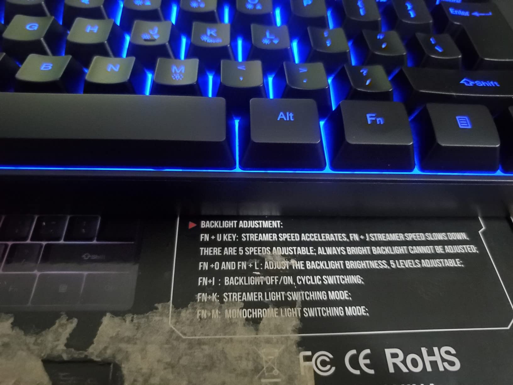Snpurdiri 60% Wired Gaming Keyboard, RGB Backlit Ultra-Compact Mini Keyboard, Waterproof Small Compact 61 Keys for PC/Mac Gamer, Typist, Travel, Easy to Carry on Business Trip(Black) customer photo 2