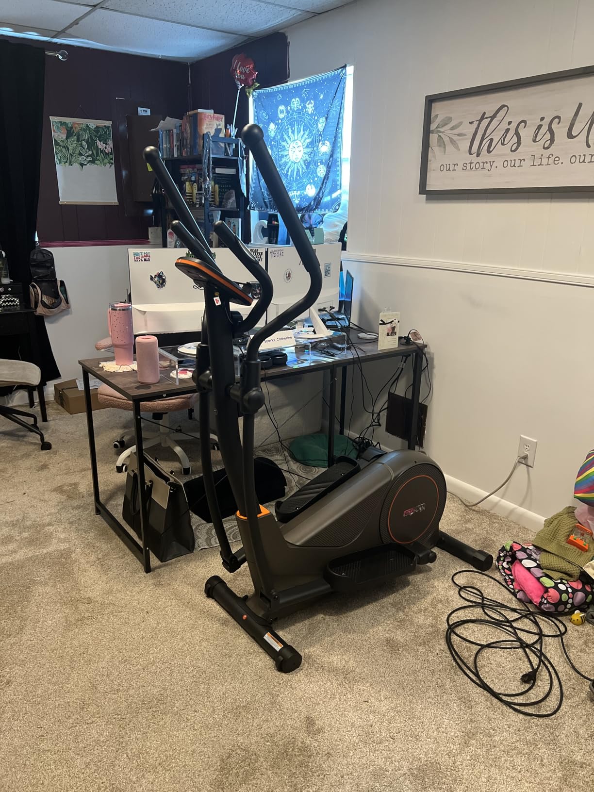 Niceday Elliptical Machine, Elliptical Exercise Machine for Home with Hyper-Quiet Magnetic Driving System, Elliptical Trainer with 15.5IN & 20IN Stride, 16 Resistance Levels, 500LBS Loading Capacity customer photo 2