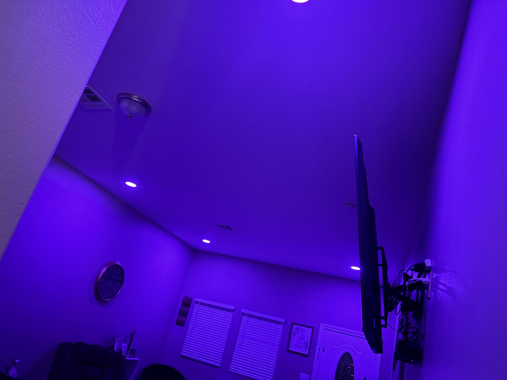 CLOUDY BAY [6 Pack] 6inch Smart WiFi LED Recessed Lights,RGBCW Color Changing Recessed Lighting,Compatible with Alexa and Google Home Assistant,No Hub Required,15W 2700K-6500K,CRI90+ Wet Location customer photo 2
