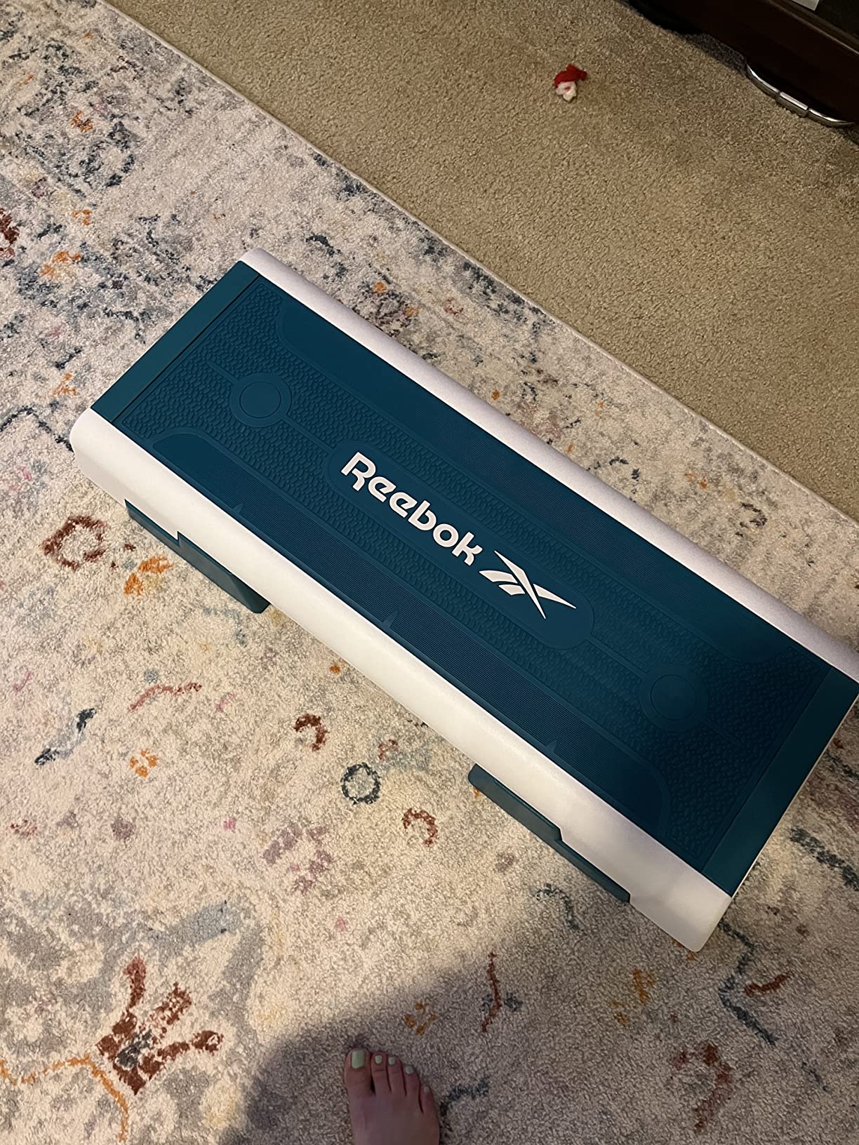 Reebok Fitness Multipurpose Adjustable Aerobic and Strength Training Workout Step Platform for HIIT, Cardio, and General Sessions customer photo 1