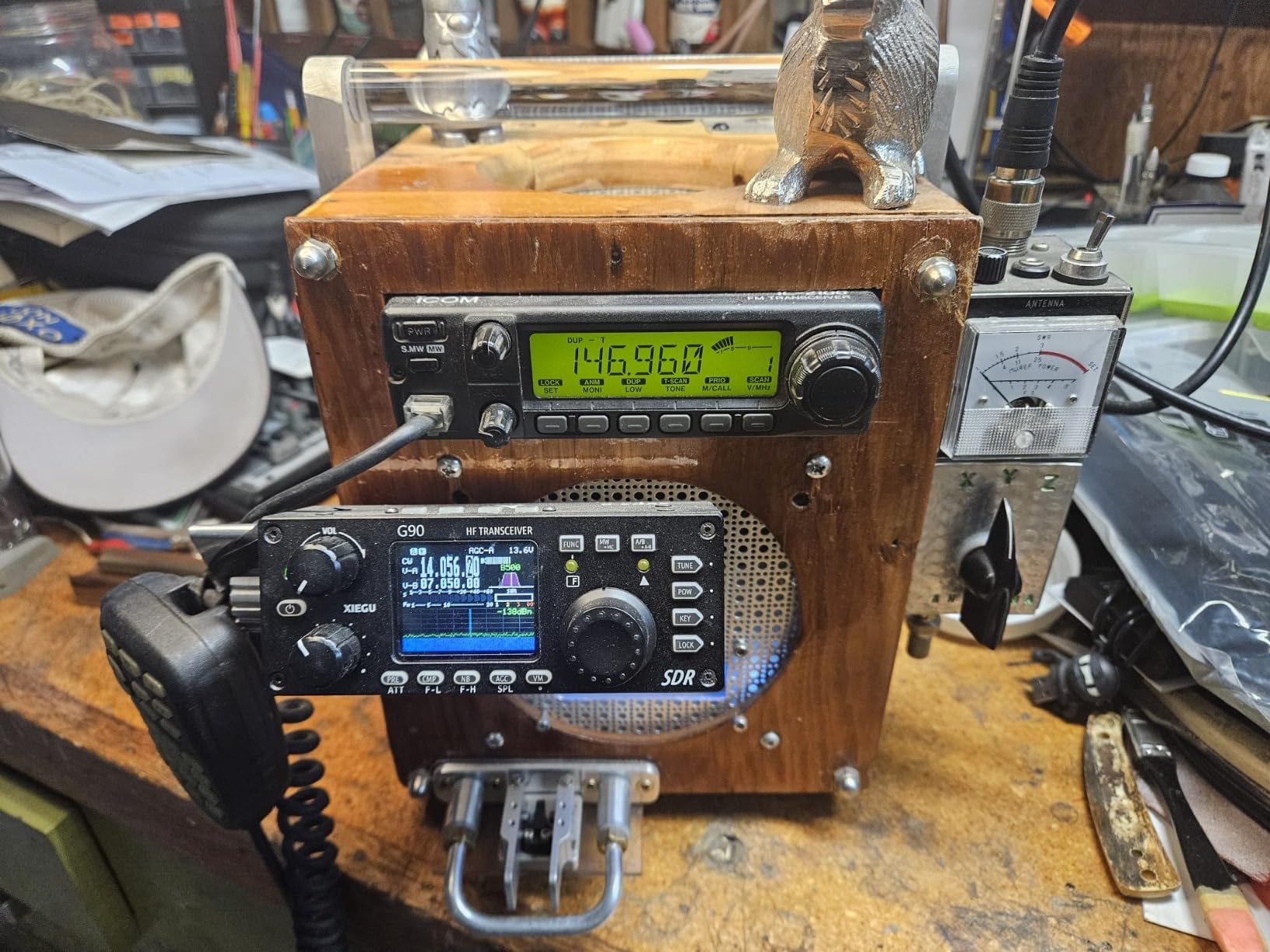 Xiegu G90 HF Radio Transceiver 20W SSB/CW/AM/FM SDR Structure with Built-in Auto Antenna Tuner customer photo 5