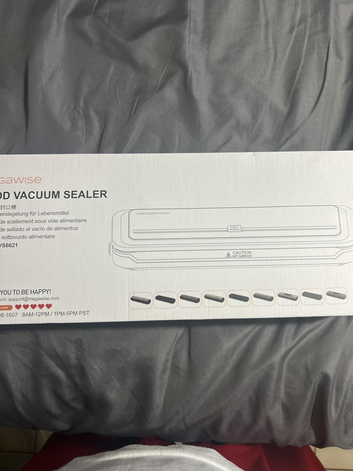 Updated Vacuum Sealer Machine 2025, MEGAWISE Food Sealer w/Starter Kit, Dry & Moist Food Modes, Compact Design with 10 Vacuum Bags & Built-in Cutter (Grey) customer photo 2