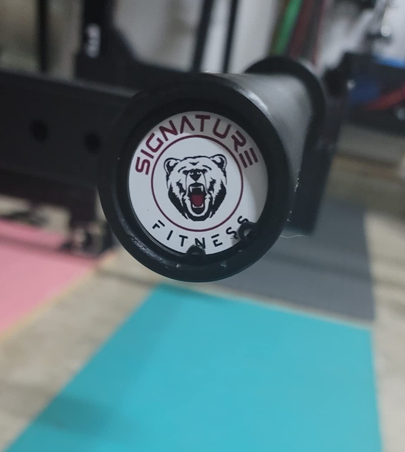 Fitvids Olympic Cerakote Barbell - for Home & Commercial Gyms, 190K PSI Tensile Strength Rated for up to 1,500-Pound Capacity, Multiple Colors customer photo 2