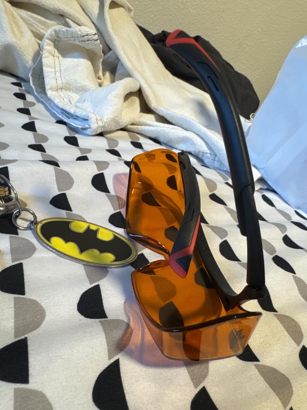 NoCry Blue Light Blocking Safety Glasses Over Eyeglasses with 100% UV Protection - UV Light Protection with Anti-Fog & Anti-Scratch Lenses; ANSI Z87.1 Certified customer photo 1