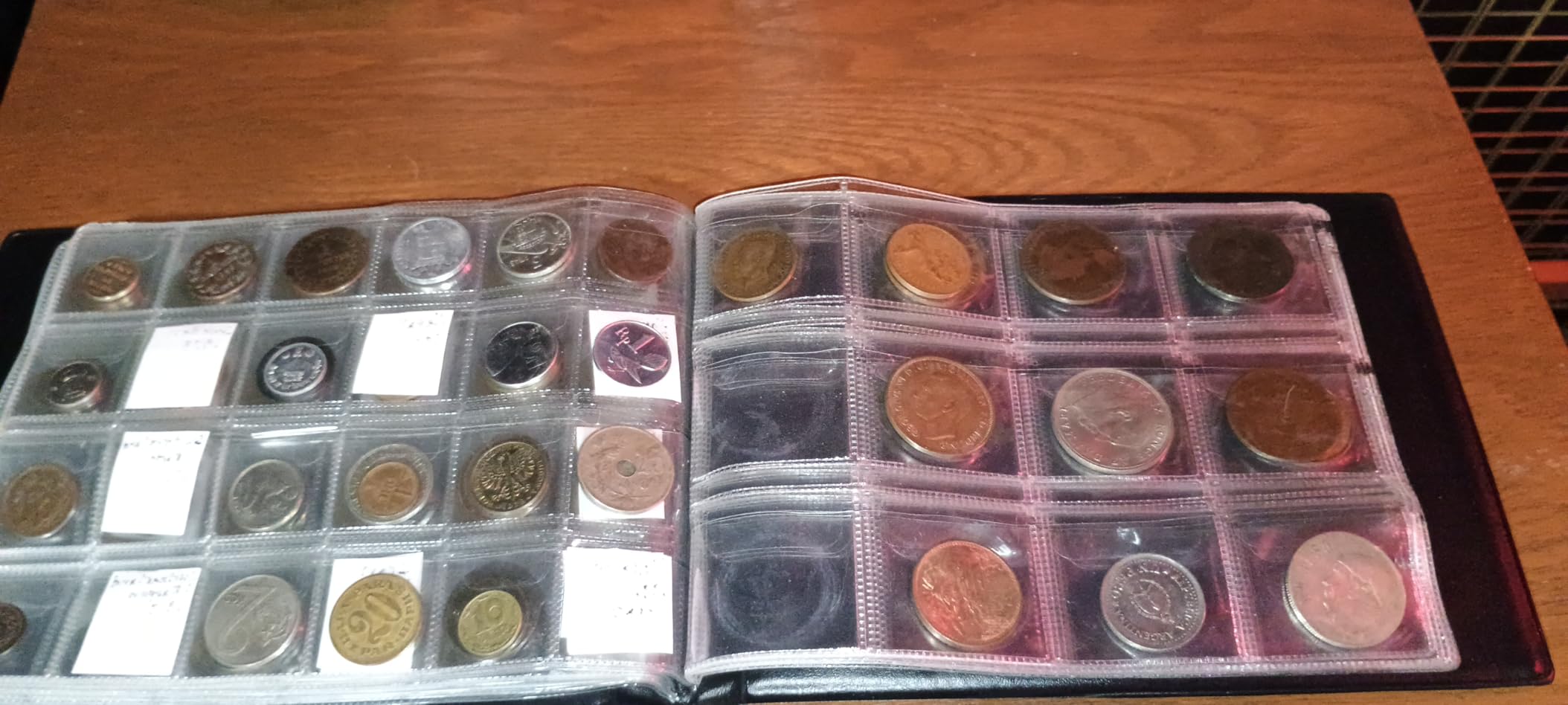 Coin Collection Supplies Holder Book for Collectors, 300 Pockets Coin Collection Organizer Storage Box Case Album for 20/25/ 27/30/ 38mm Coin (Earth pattern black) customer photo 2