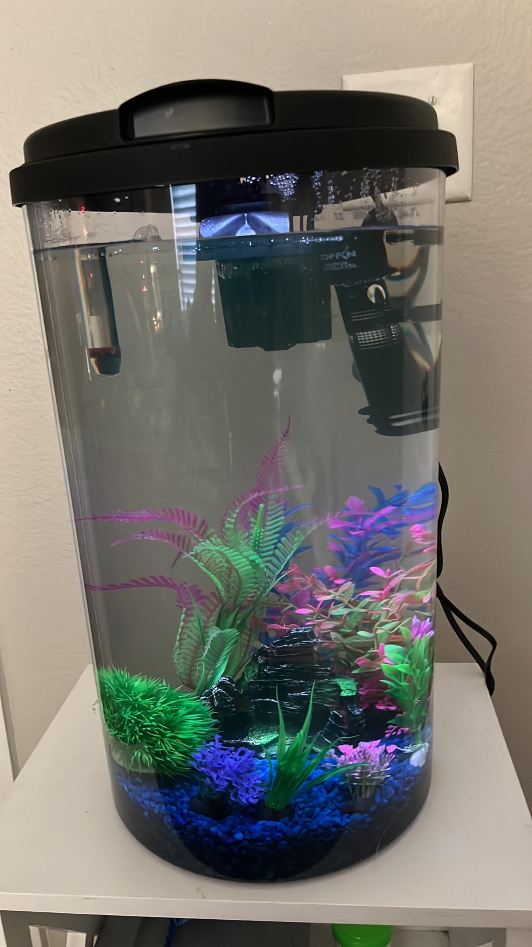 Koller Products Plastic 6-Gallon AquaView 360 Aquarium Kit for Tropical Fish, Betta Fish with LED Lighting and Power Filter customer photo 2