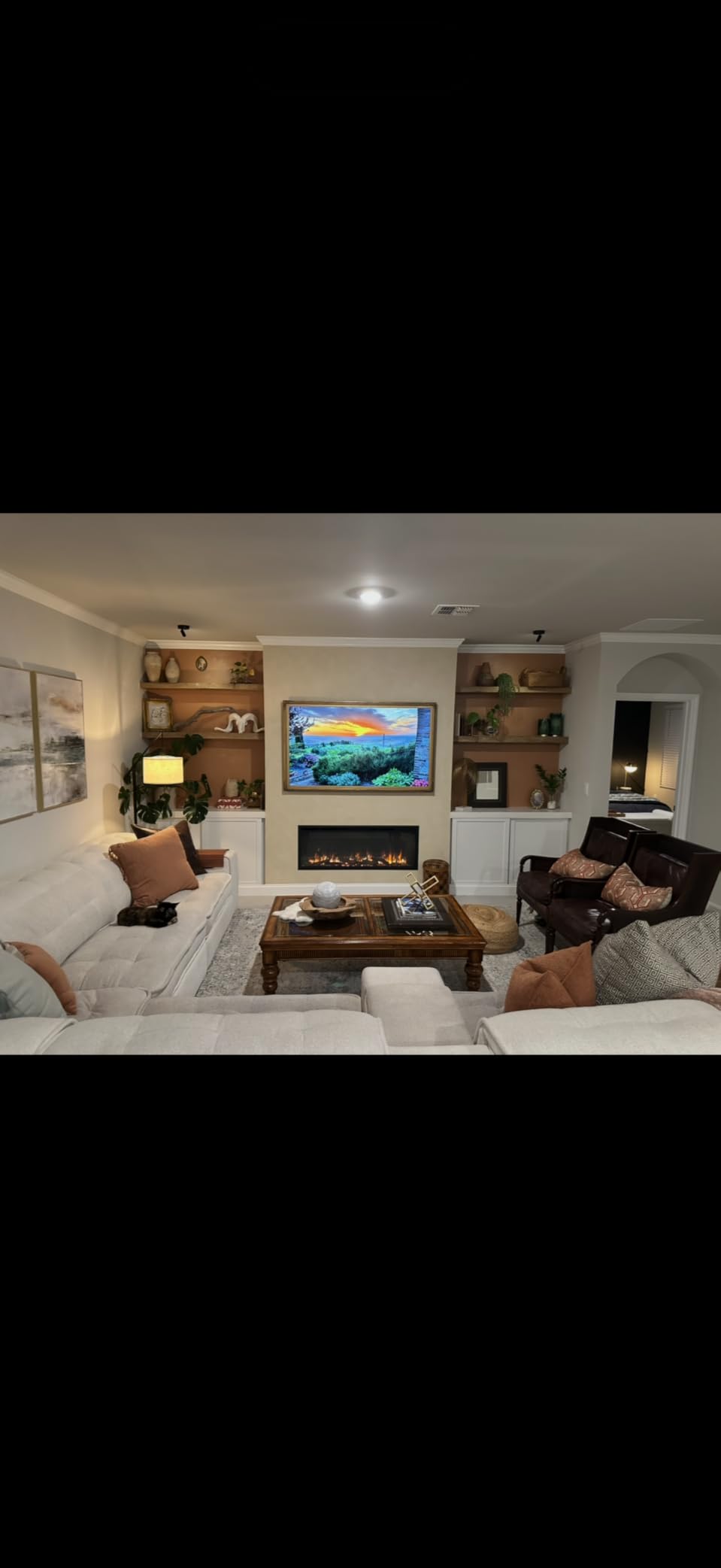 LegendFlame Austin in Wall Recessed & Wall Mounted Electric Fireplace (72