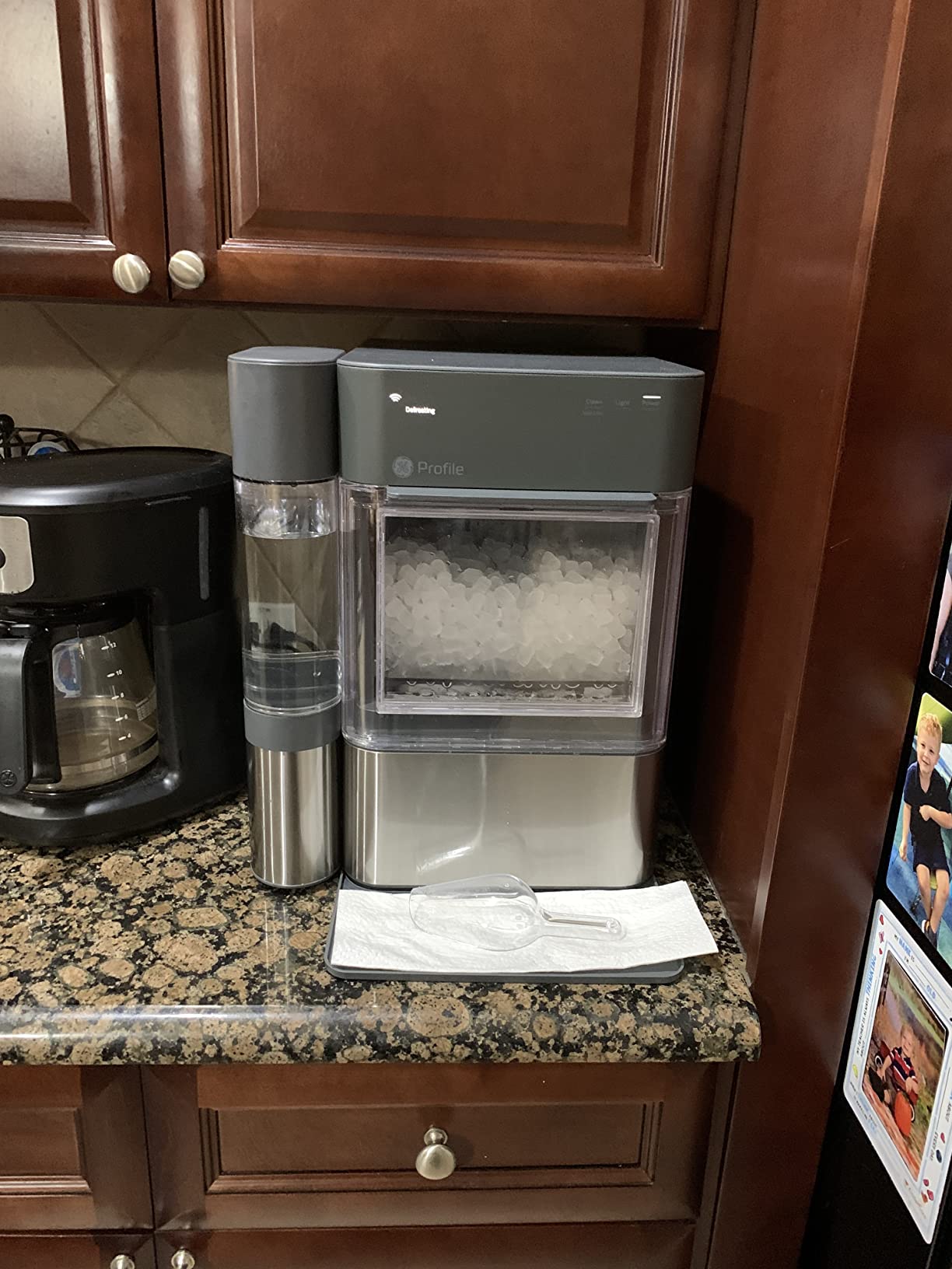 GE Profile Opal 2.0 with 0.75 Gallon Tank, Chewable Crunchable Countertop Nugget Ice Maker, Scoop included, 38 lbs in 24 hours, Pellet Ice Machine with WiFi & Smart Connected, Black Stainless Steel customer photo 1