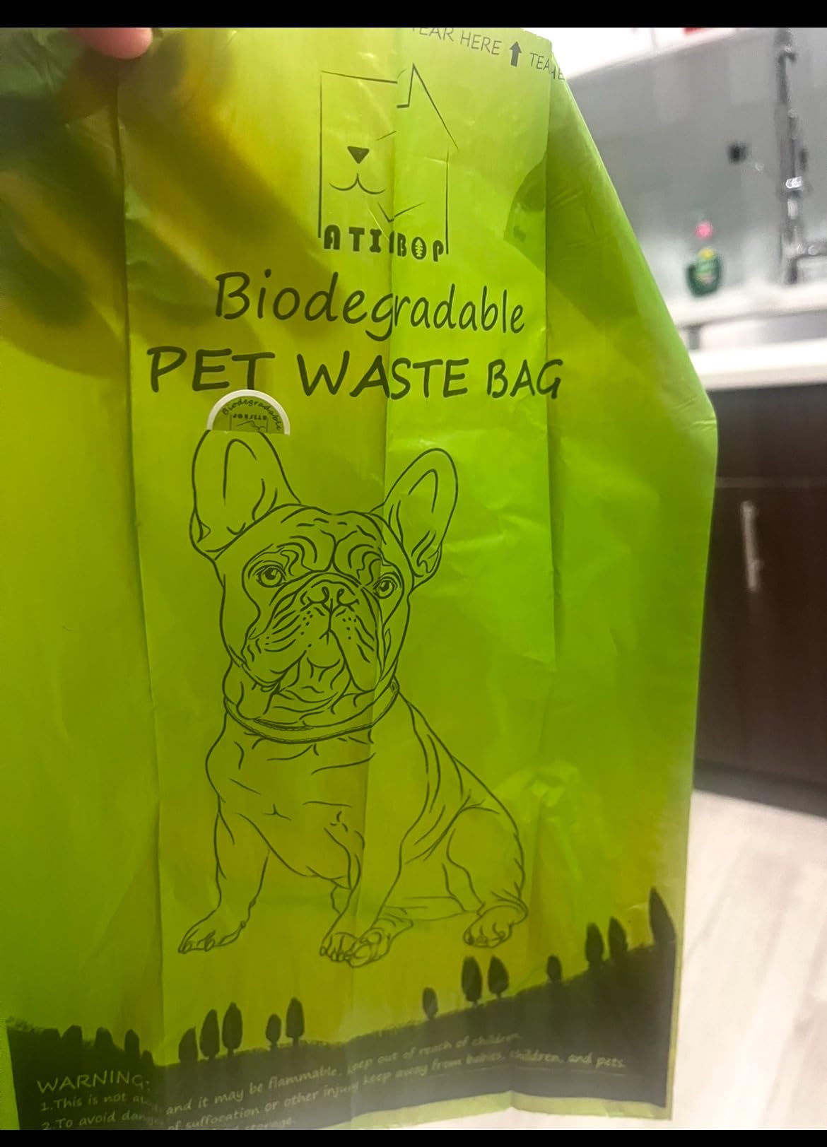 ATIFBOP Biodegradable Dog Poop Bags Rolls 360 Count Scented, Leak Proof and Extra Thick Waste Bag Refill (Scented) customer photo 1