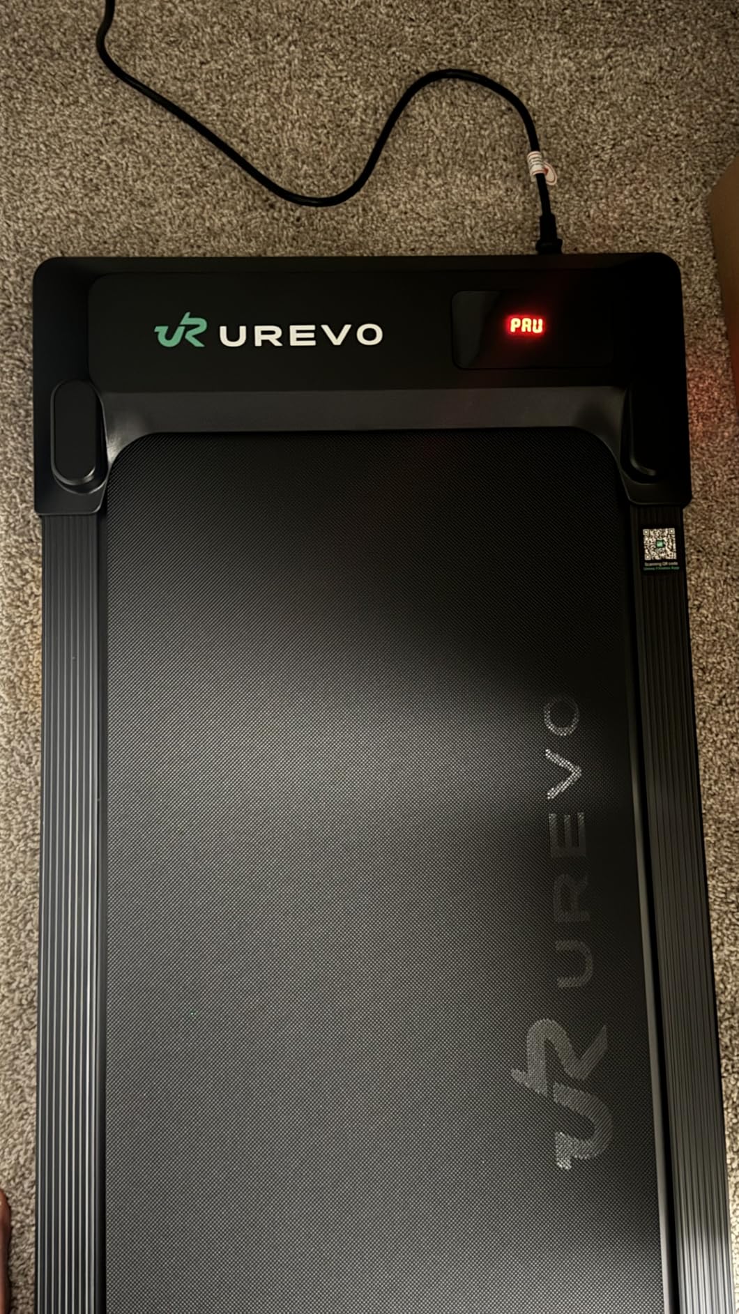 UREVO Smart Walking Pad, Standing Desk Treadmill with Double Shock Absorption, Quiet Operation, Workout APP with Track Insights and MIIT Mode, Plug and Play, Remote or APP Control for Home Office customer photo 1