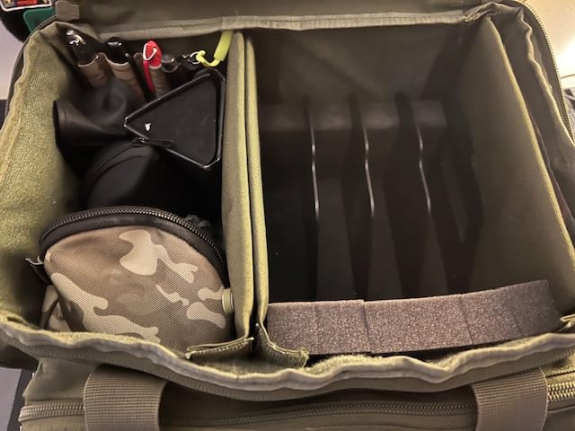 DSLEAF Tactical Gun Range Bag for 4 Handguns, Pistol Shooting Range Bag with 6X Magazine Slots and Extra Pockets for Ammo and Essentials customer photo 2