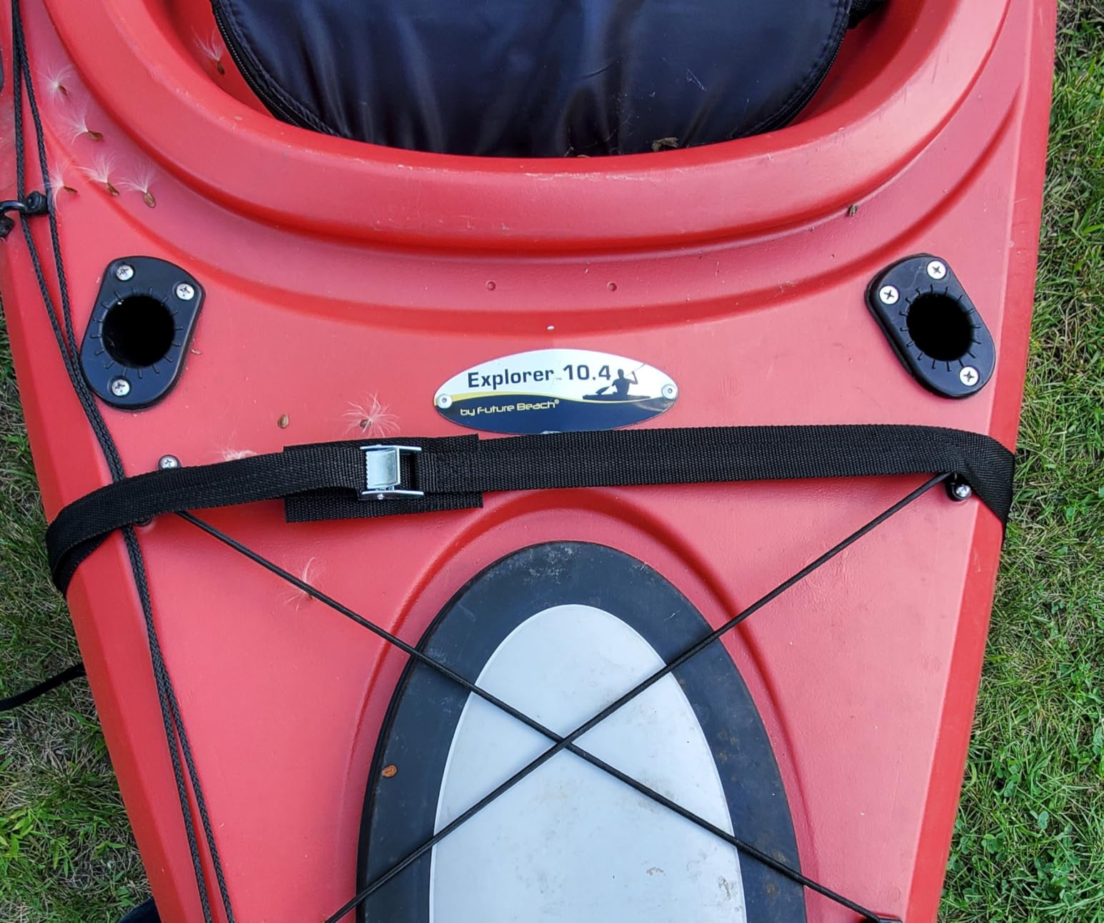 Bonnlo Kayak Car Foldable Aluminum Kayak Trailer with 10'' Solid Tires, Universal Kayaks Wheel Cart Dolly for Canoe, Paddle Board, Boat, Float Mats, Jon Boat customer photo 2