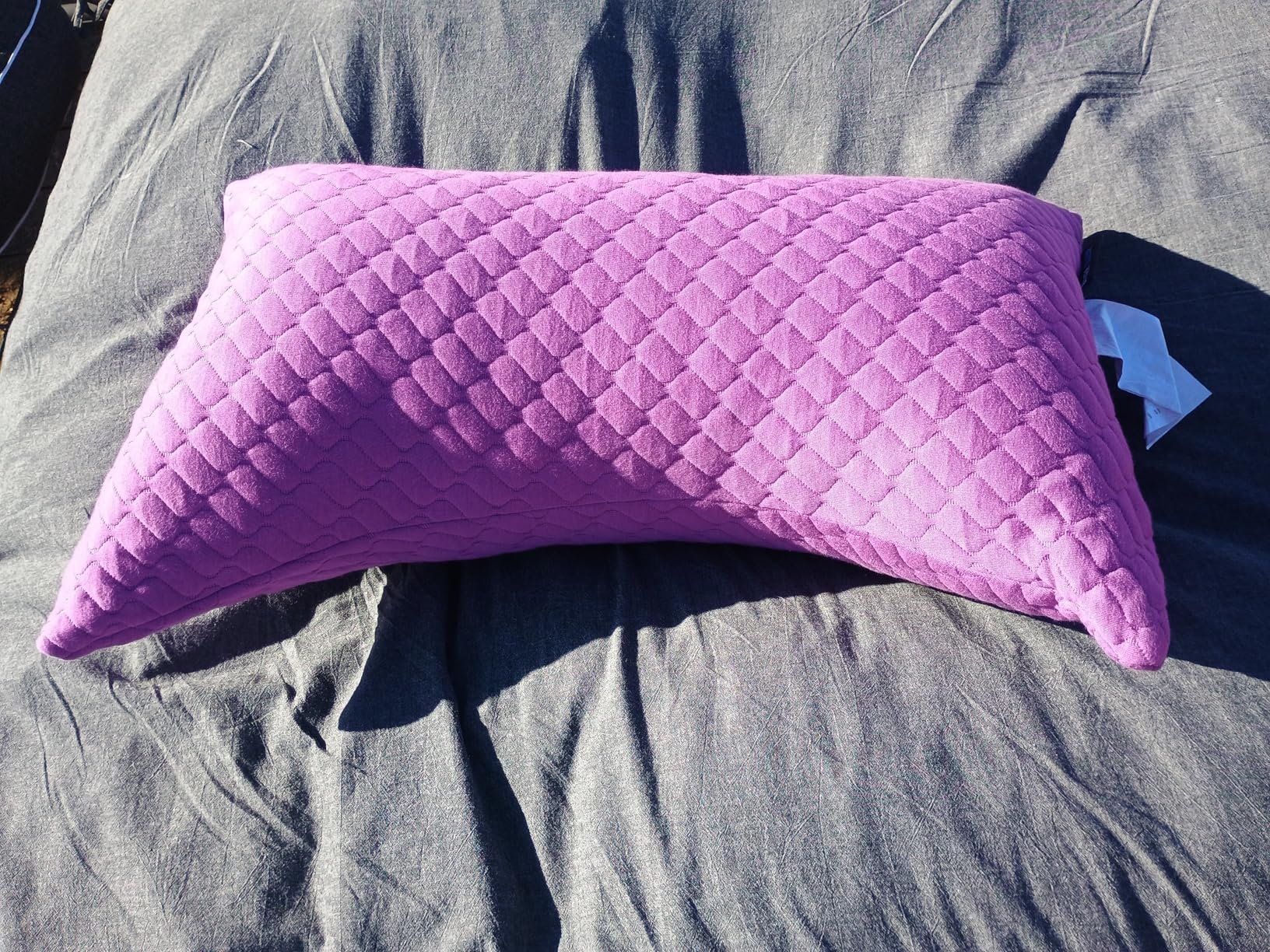 Sidney Sleep Adjustable Curved Contour Fill Pillow - Queen Size - for Side and Back Sleepers - Neck & Shoulder Comfort Support - Extra Fill Included customer photo 1