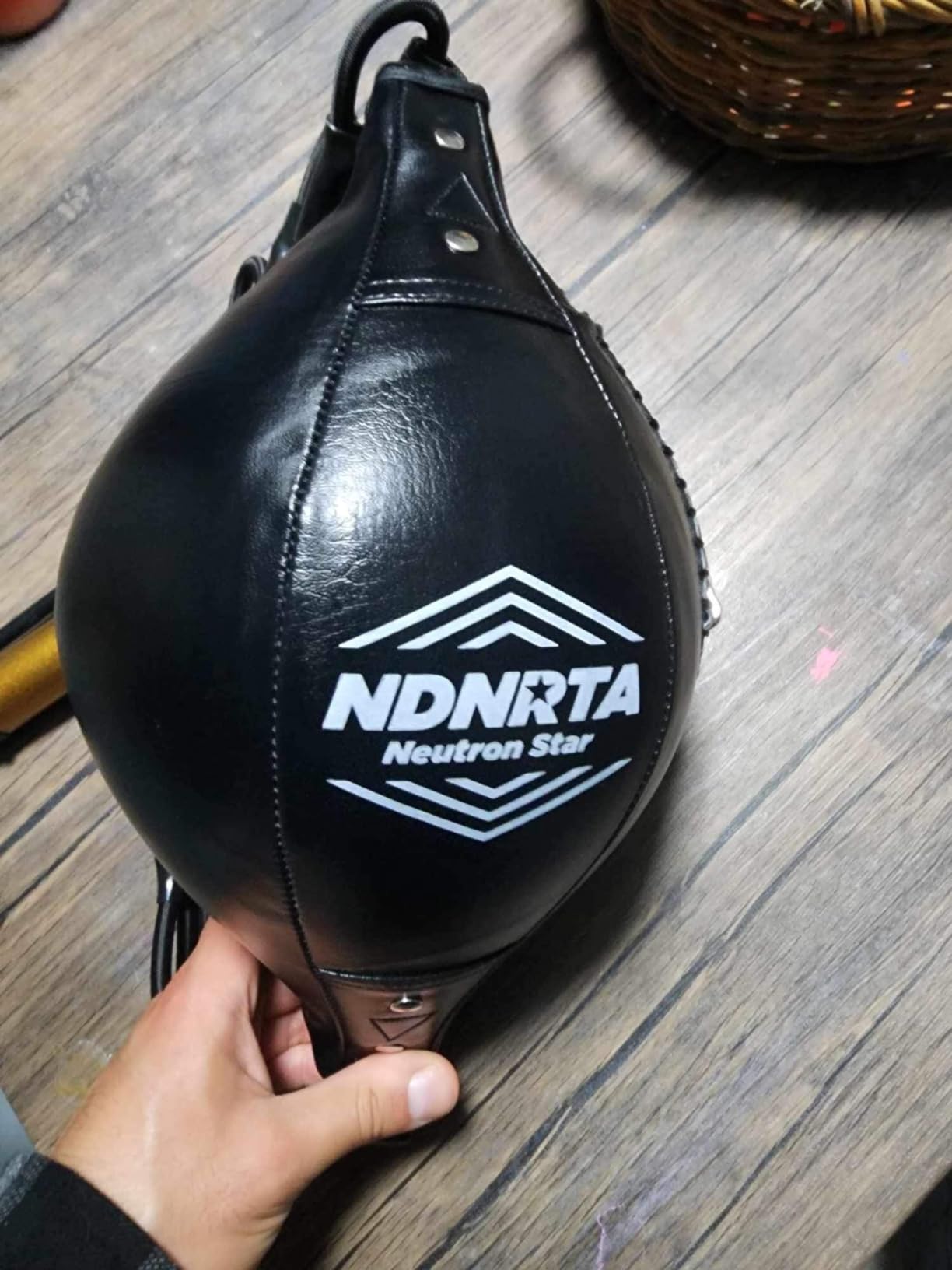 Double End Bag, (Classic Style Upgraded),Improve Reaction Speed, Boxing Equipment, Durable, Double End Punching Bags, Home Gym, Floor to Ceiling, for Boxing (Shipped from The U.S) customer photo 1