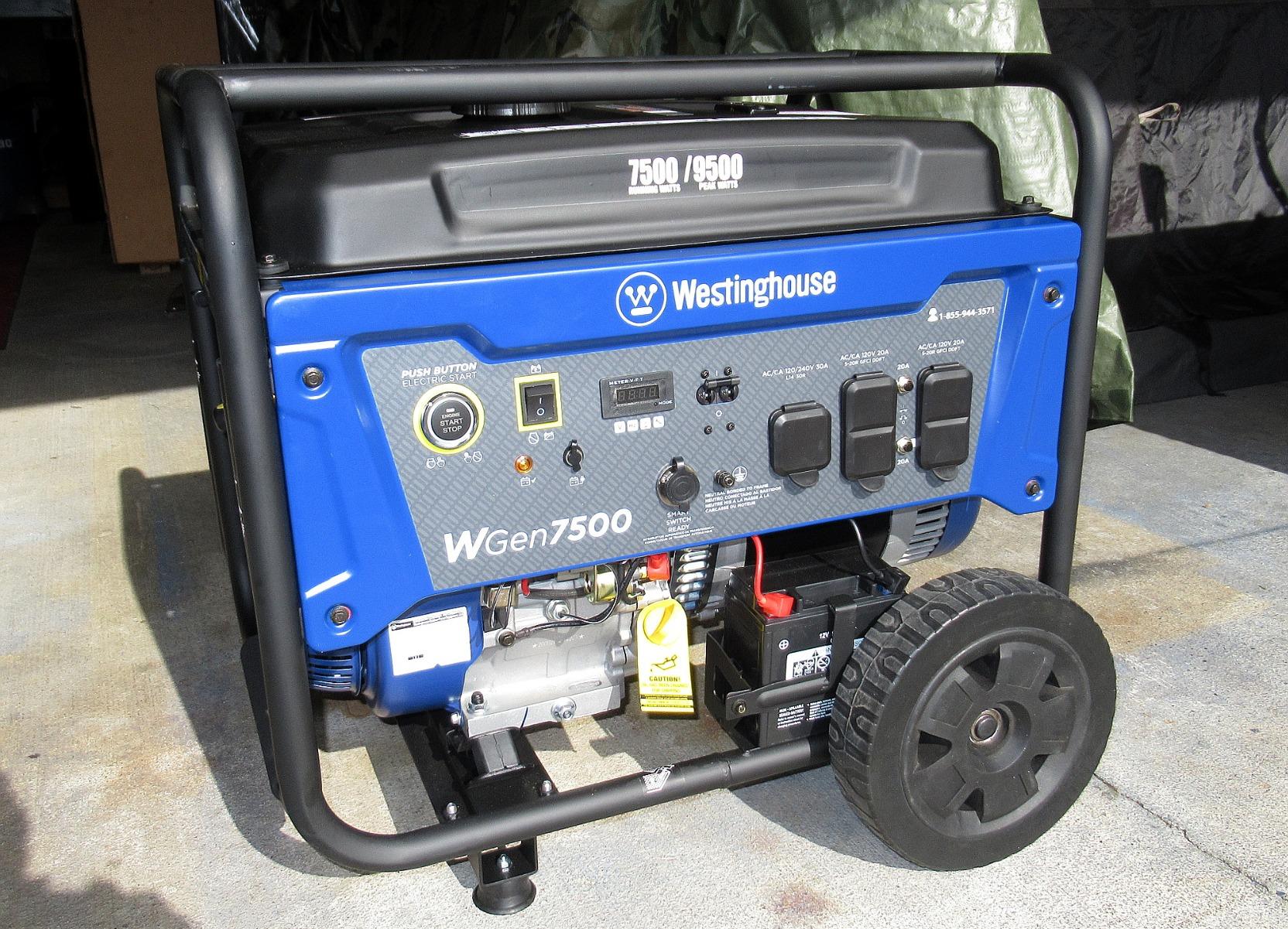 Westinghouse 9500 Peak Watt Dual Fuel Home Backup Portable Generator, Electric Start, Transfer Switch Ready, Gas & Propane Powered, CO Sensor customer photo 2