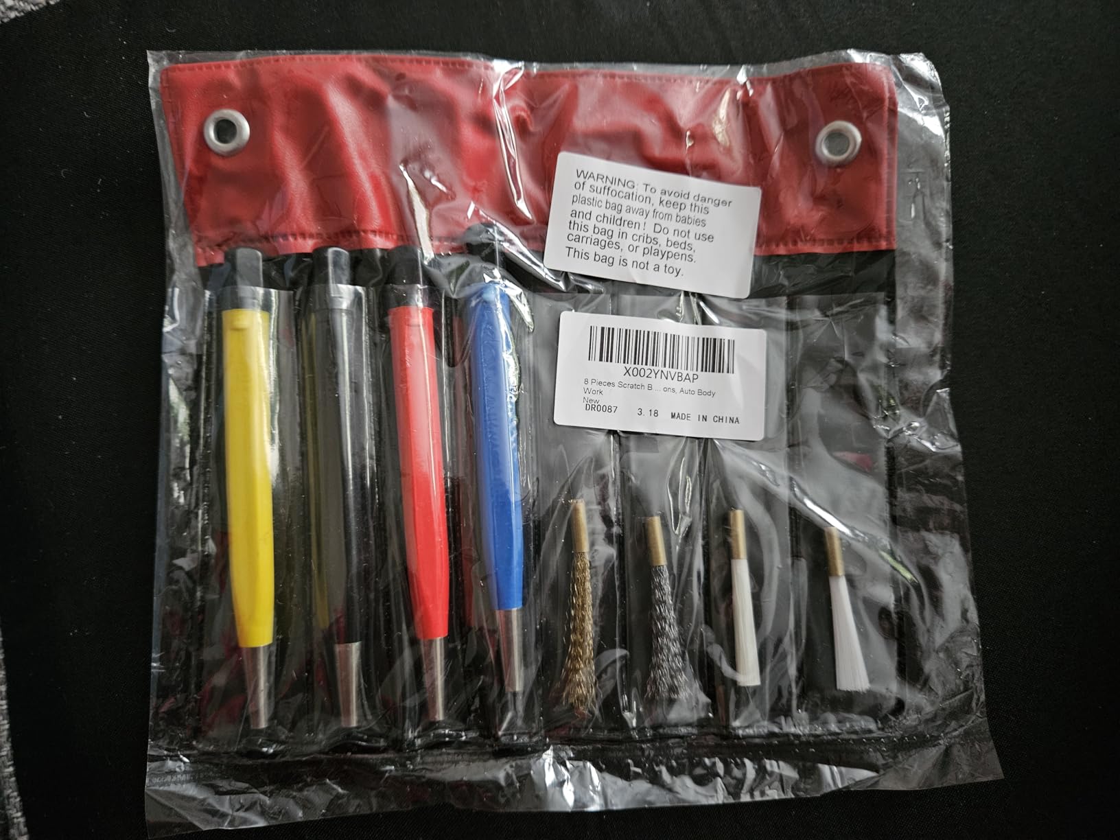 8 Pieces Scratch Brush Pen Set, Pen Style Prep Sanding Brush With Steel, Brass, Fiberglass, Nylon Replacement Tips for Jewelry, Watch, Coin Cleaning, Electronic Applications, Auto Body Work customer photo 1
