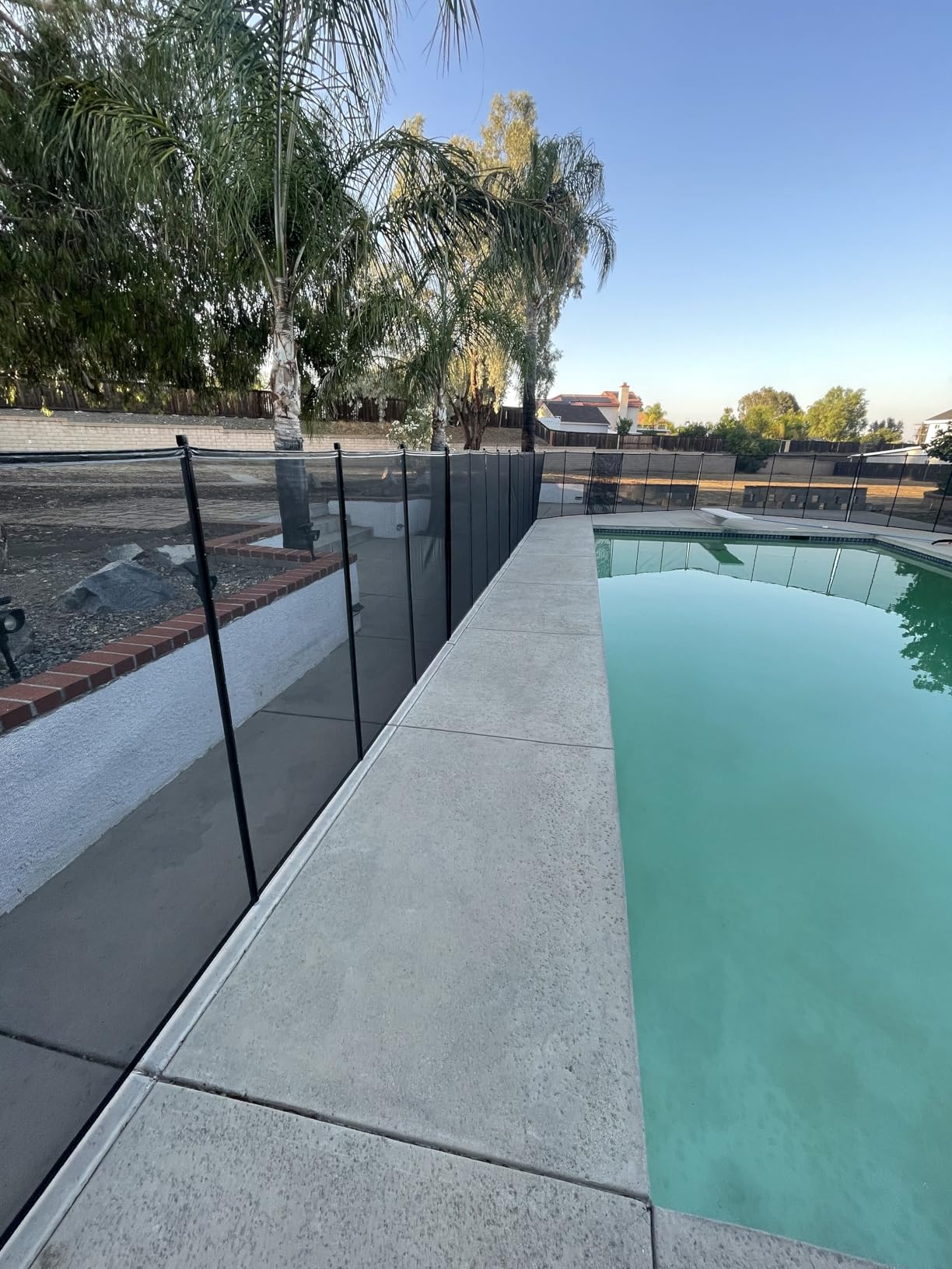 VINGLI Swimming Pool Fence 4Ft x 108Ft, Ground Safety Fencing, Black customer photo 2