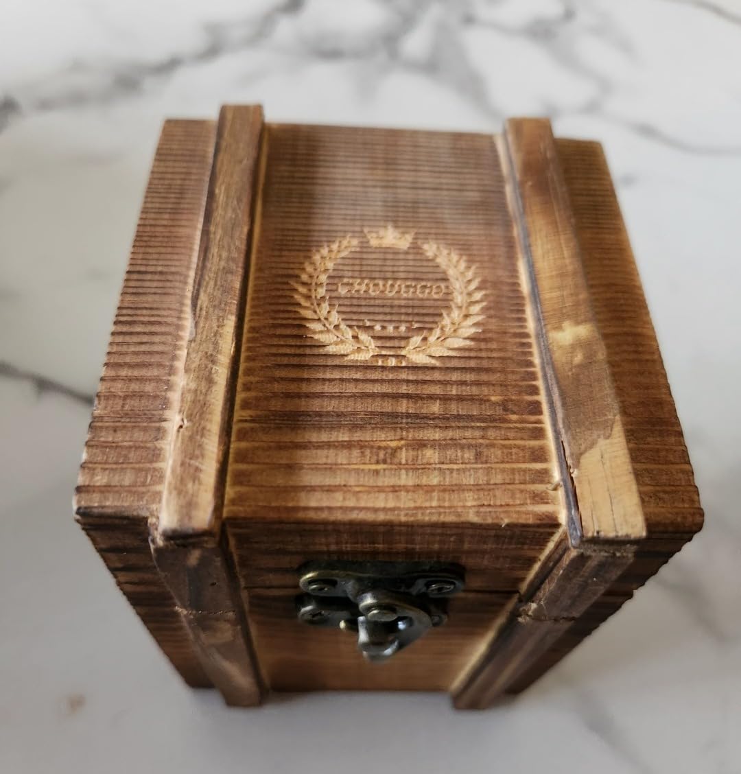 Chouggo Bullet Whiskey Stones with Vintage Wooden Case, Stainless Steel Ice Cubes, Whiskey Gift Set for Men, Dad, Husband, Boyfriend customer photo 2