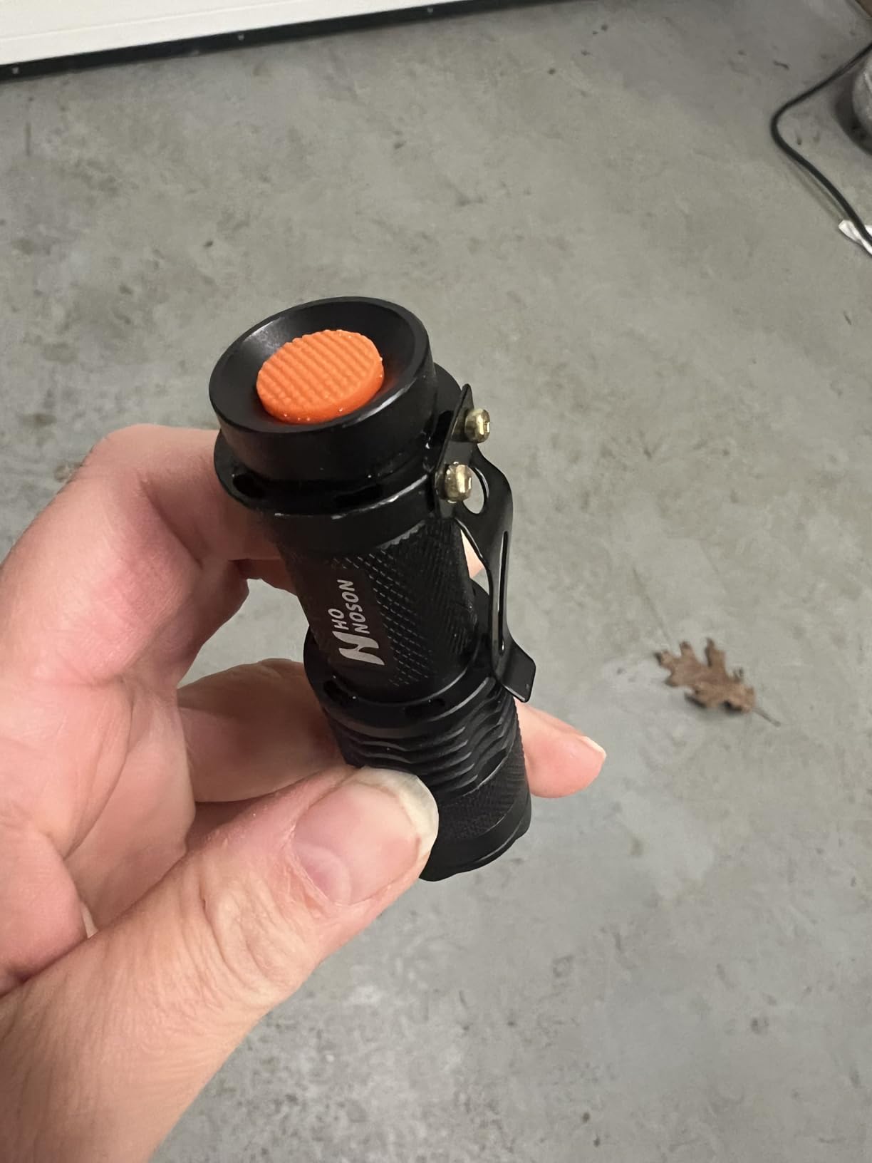 Honoson 2 Pieces Red Light Flashlight LED Single Mode Torch 1 Mode Scalable Red Lens Filter Flashlight for Night Astronomy Aviation Observation Beach Turtle Safe customer photo 2