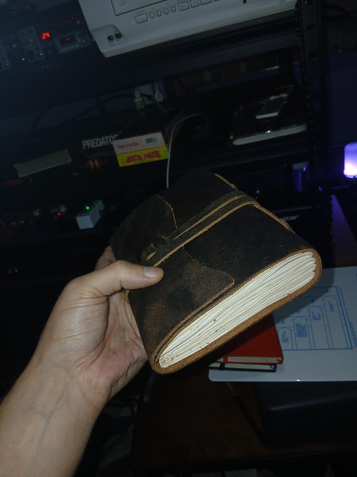 LEATHER VILLAGE Leather Bound Journal - Rustic Brown, 7
