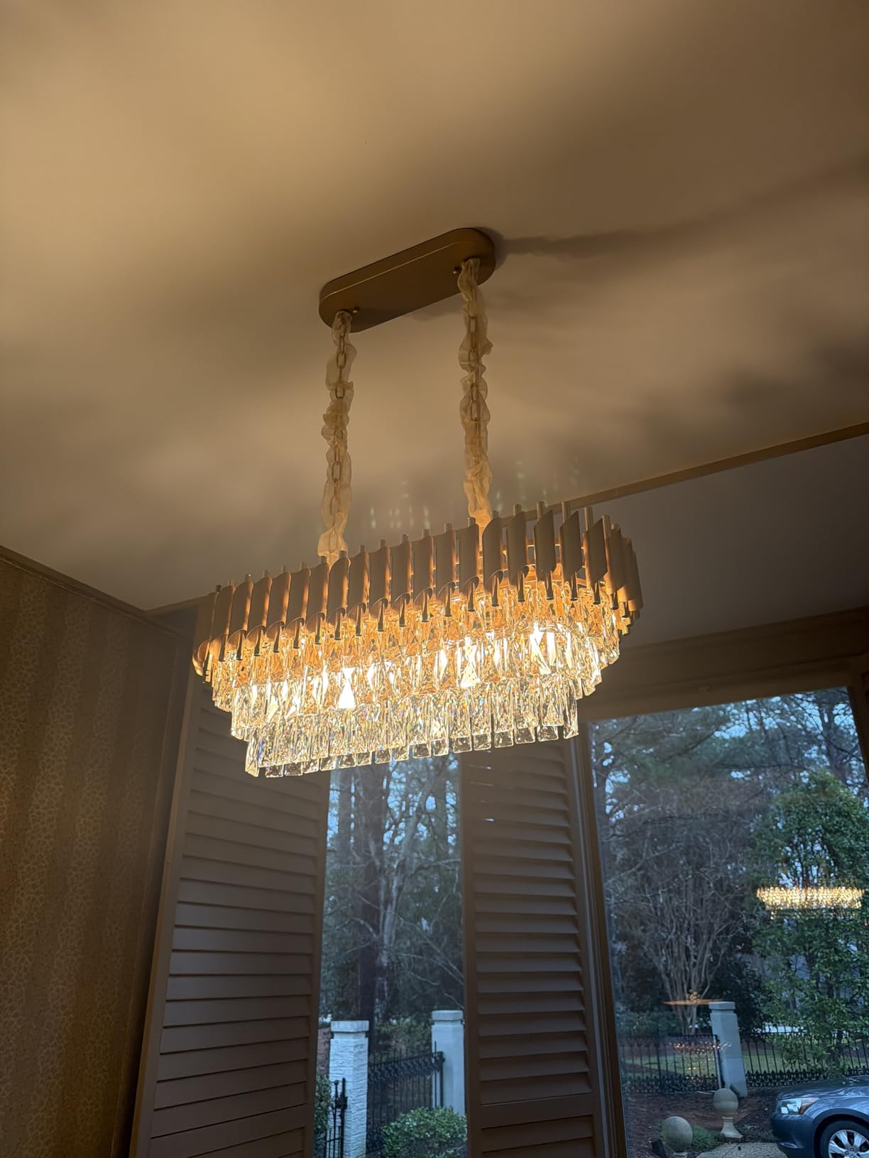 AXILIXI Crystal Chandelier Contemporary, 24