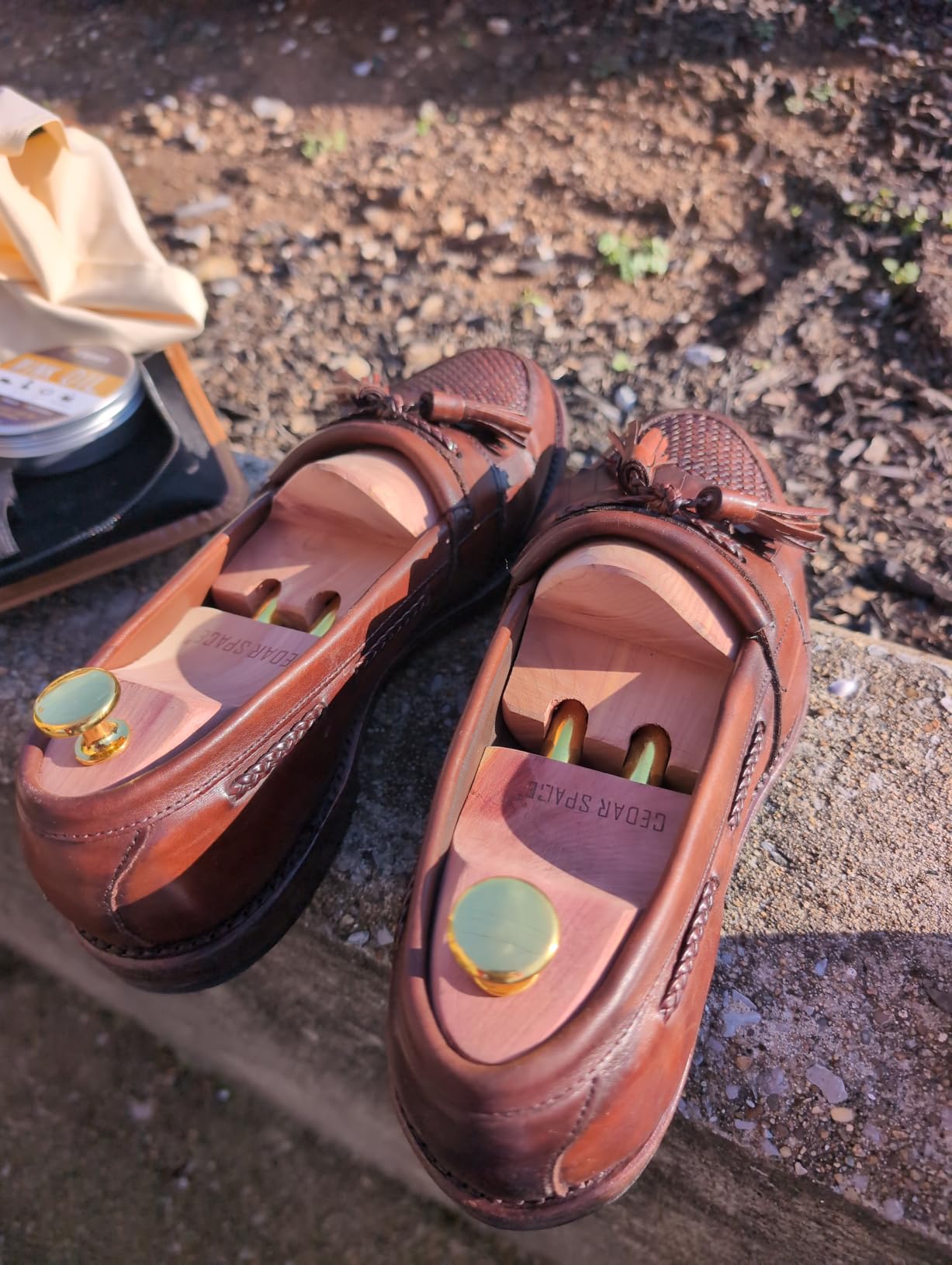 Cedar Space Cedar Shoe Trees for Men, 7.5-14 Sizes Cedar Shoe Trees, 2 Pairs Wooden Shoe Stretcher Tree customer photo 2