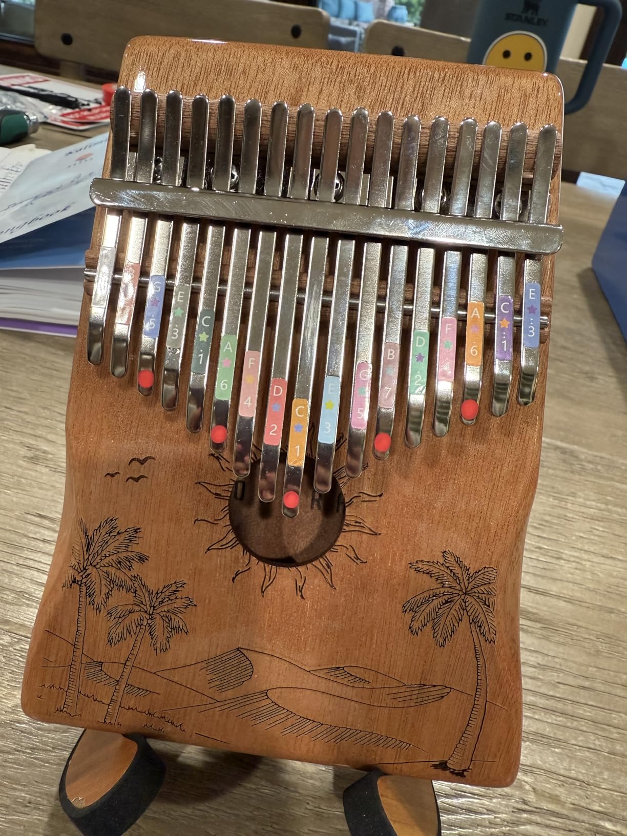 Orora Kalimba 17 Keys Thumb Piano - Songbook included with 25 Songs - Varnished Wood Musical Instrument with Protection Case customer photo 1