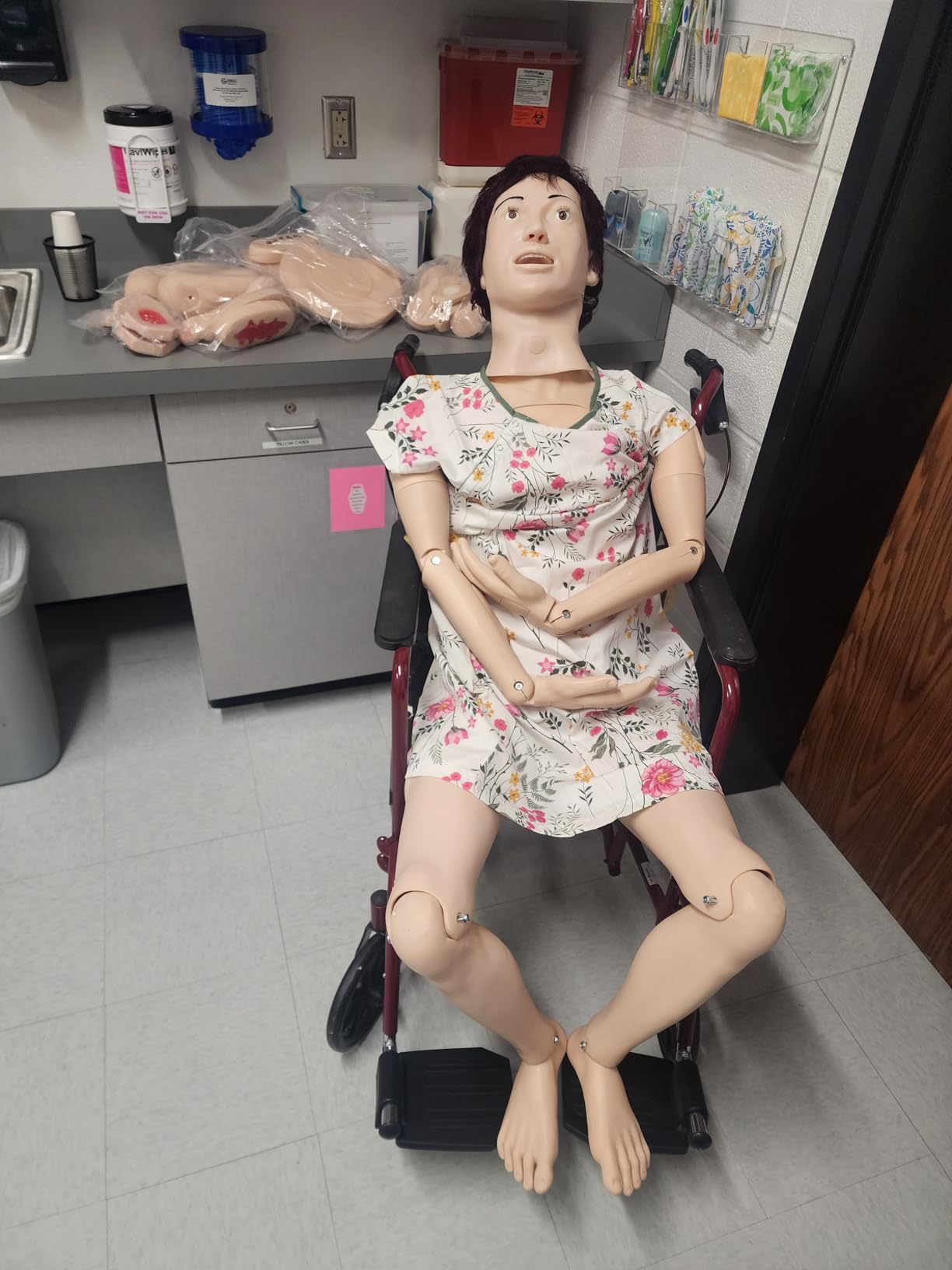 Trauma Nursing Manikin, Patient Care Medical Manikin for Training-5.74ft CPR Full Body with 30+ Skills: Wound Care,Catheterization -Ideal for Nursing Students& Medical Education customer photo 1