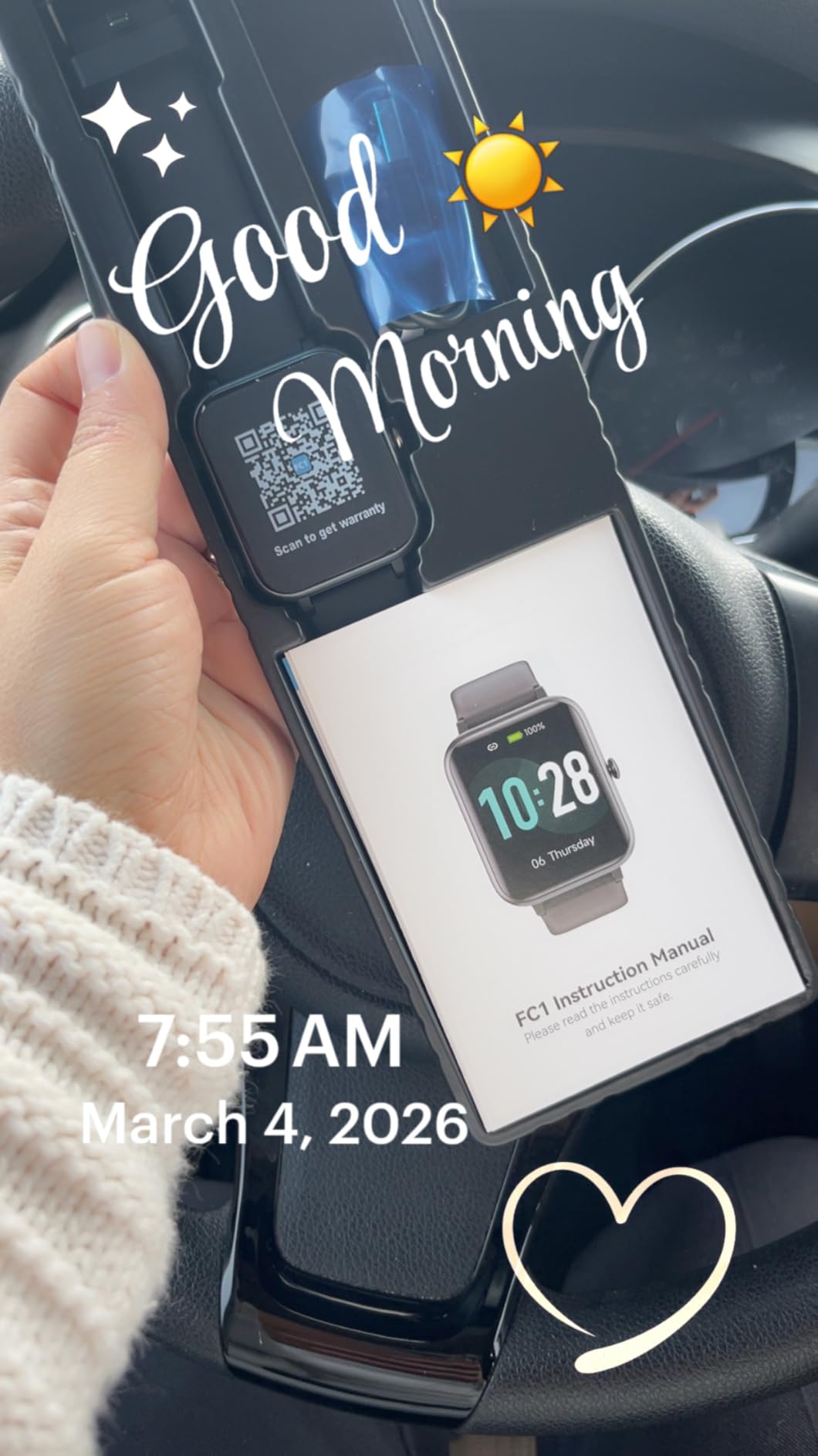 GRV Smart Watch for iOS and Android Phones (Answer/Make Calls), Watches for Men Women IP68 Waterproof Smartwatch Fitness Tracker Watch with Heart Rate/Sleep Monitor Steps Calories Counter (Black) customer photo 1