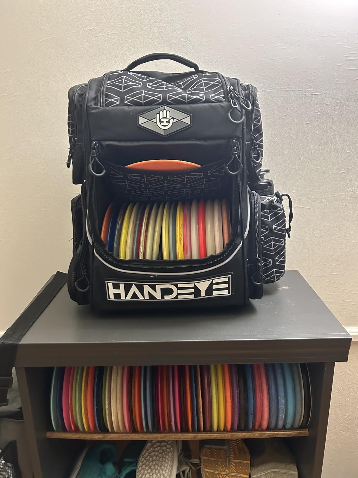 Handeye Supply Company Mission Rig Disc Golf Bag | 20+ Disc Capacity | 5 Storage Pockets | Unique Colors | Frisbee Disc Golf Backpack Bag customer photo 1
