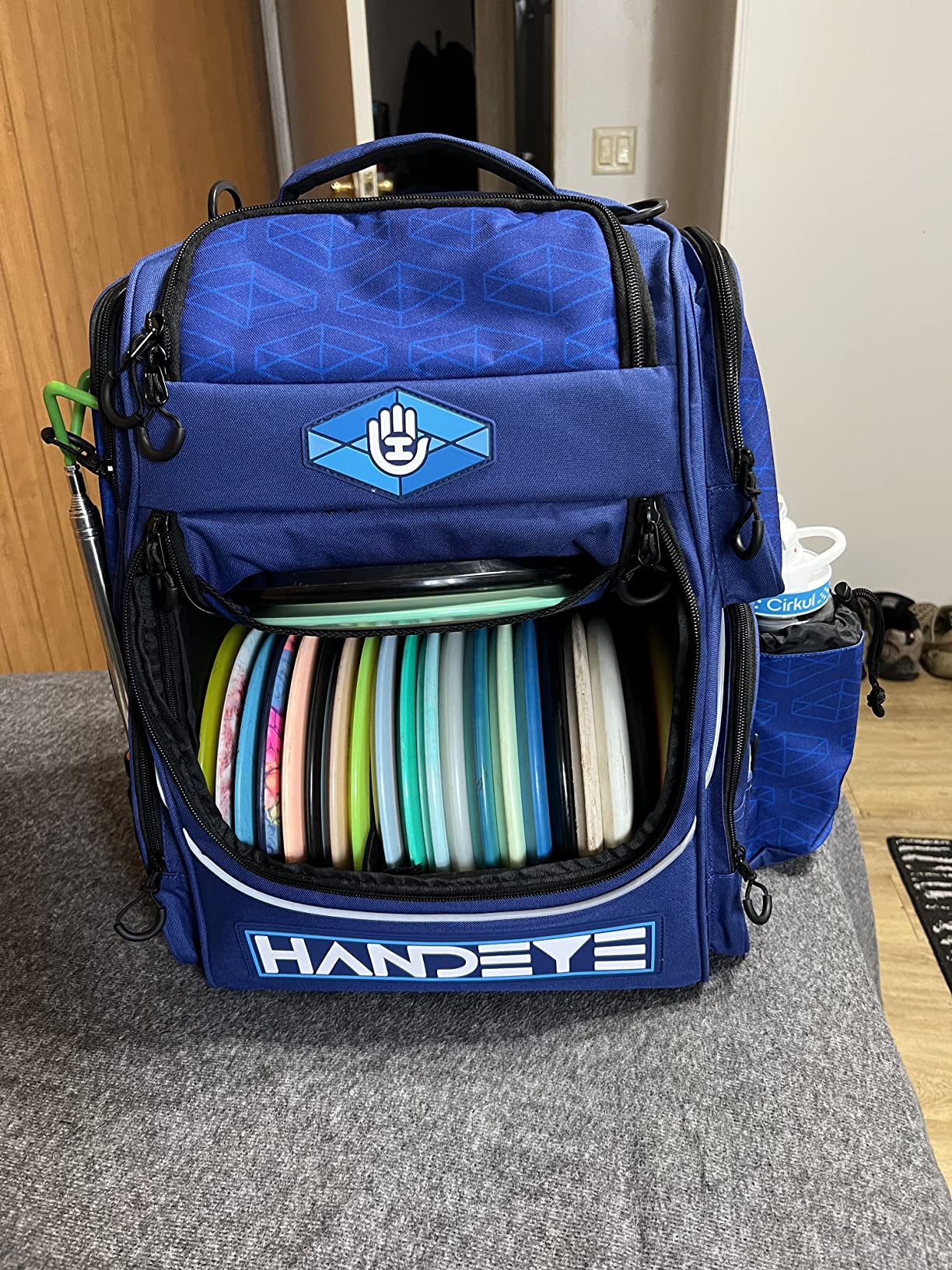 Handeye Supply Company Mission Rig Disc Golf Bag | 20+ Disc Capacity | 5 Storage Pockets | Unique Colors | Frisbee Disc Golf Backpack Bag customer photo 2