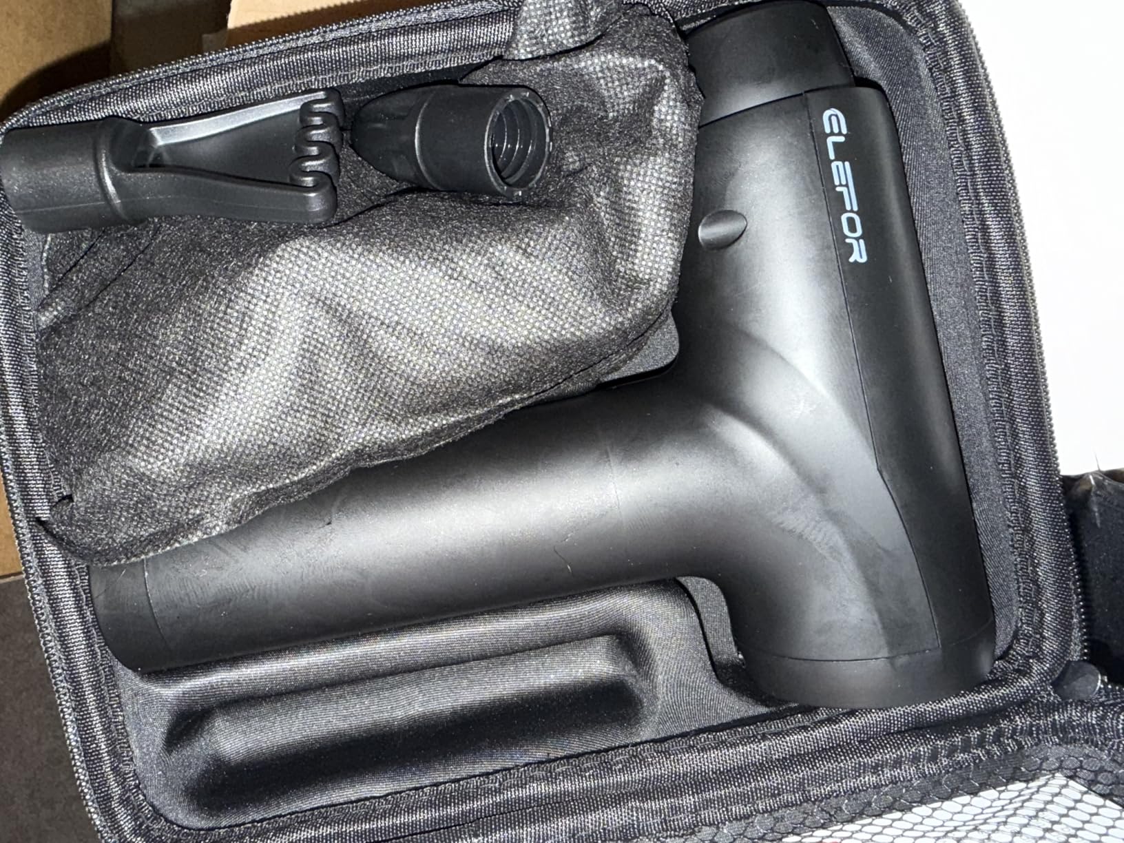Elefor Massage Gun Deep Tissue, Percussion Back Massager Gun for Athletes Muscle Massage Gun for Pain Relief with 8 Massage Heads & 20 Speeds customer photo 2
