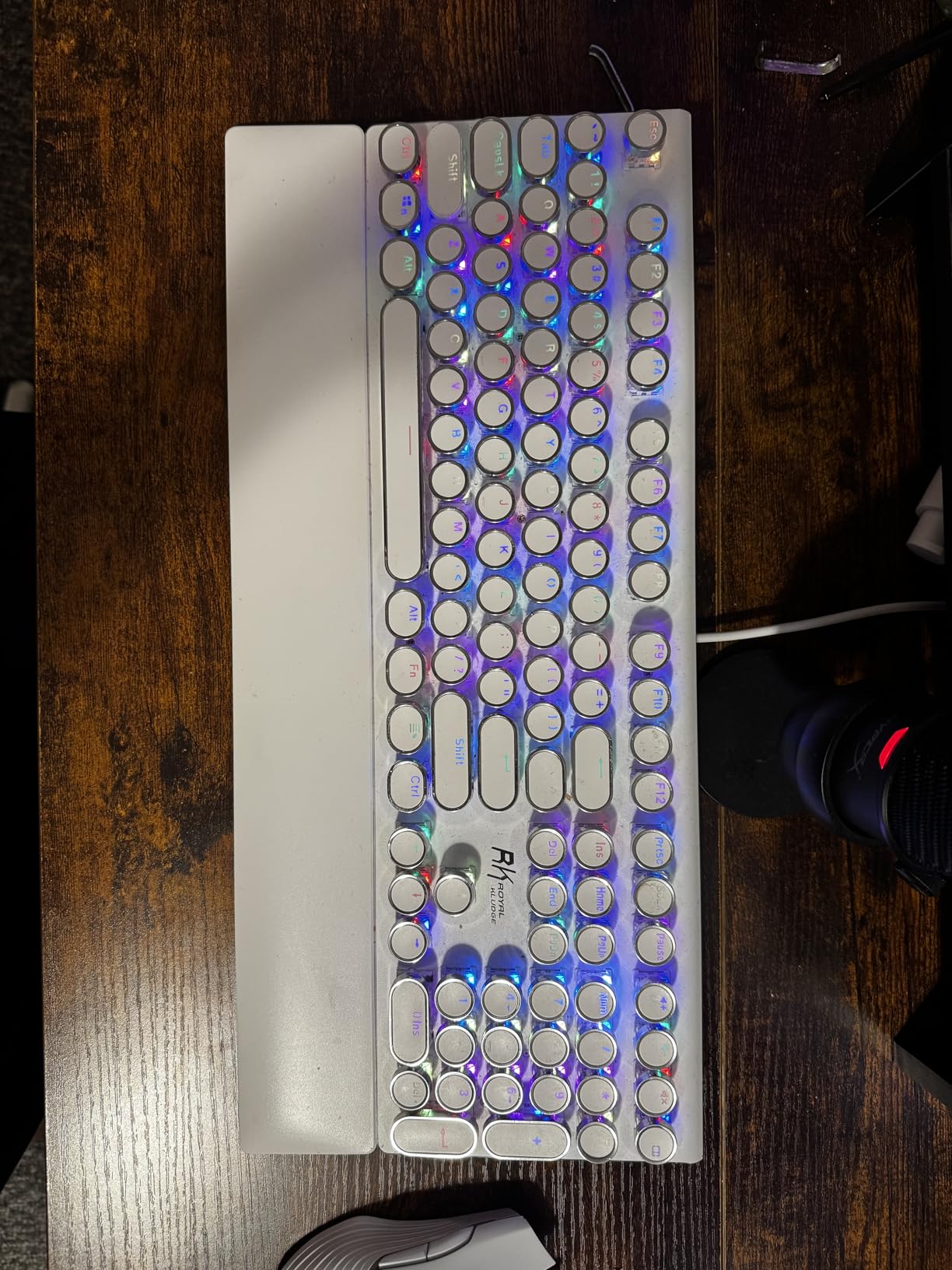 Womier Pudding Keycaps, PBT Shine Through Keycaps 165 Keys Set Custom Key caps Set OEM Profile, Universal Compatiability for 100%, 75%, 65%, 60% Keyboard-Black customer photo 2